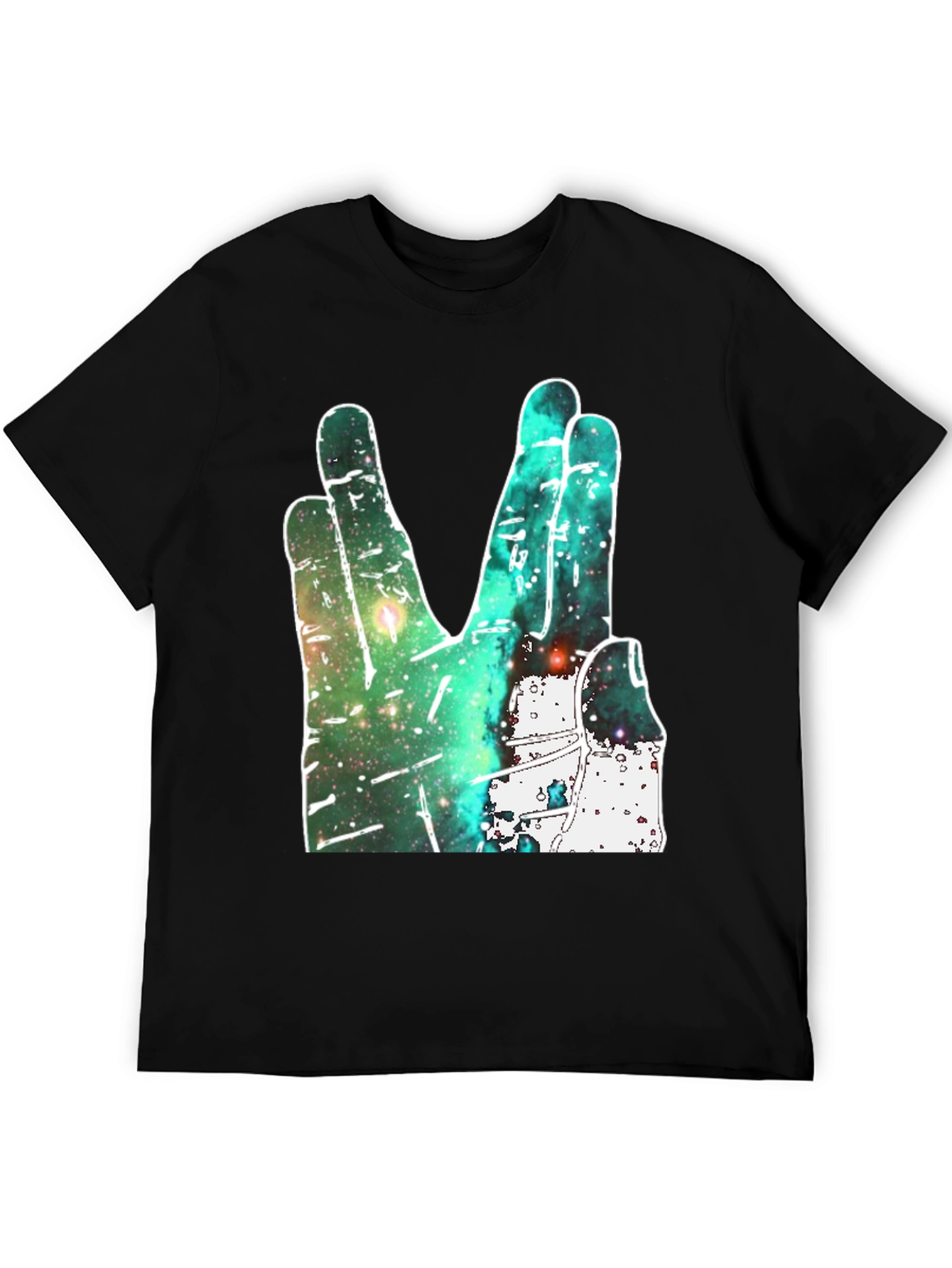 Live Long and Prosper Graphic Tee - Galaxy Hand