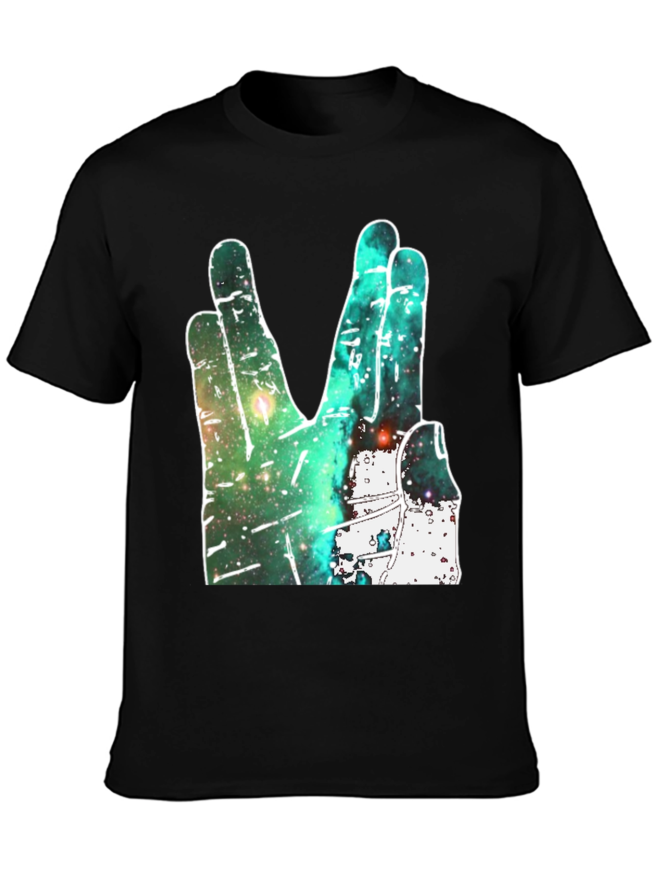 Live Long and Prosper Graphic Tee - Galaxy Hand