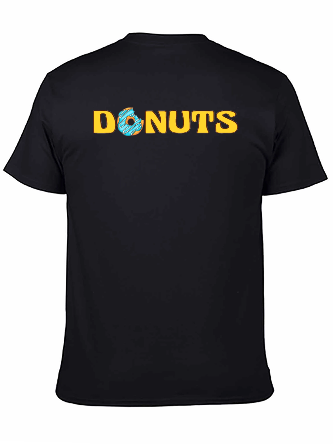 Donuts Graphic Tee -  Trendy Black T-Shirt