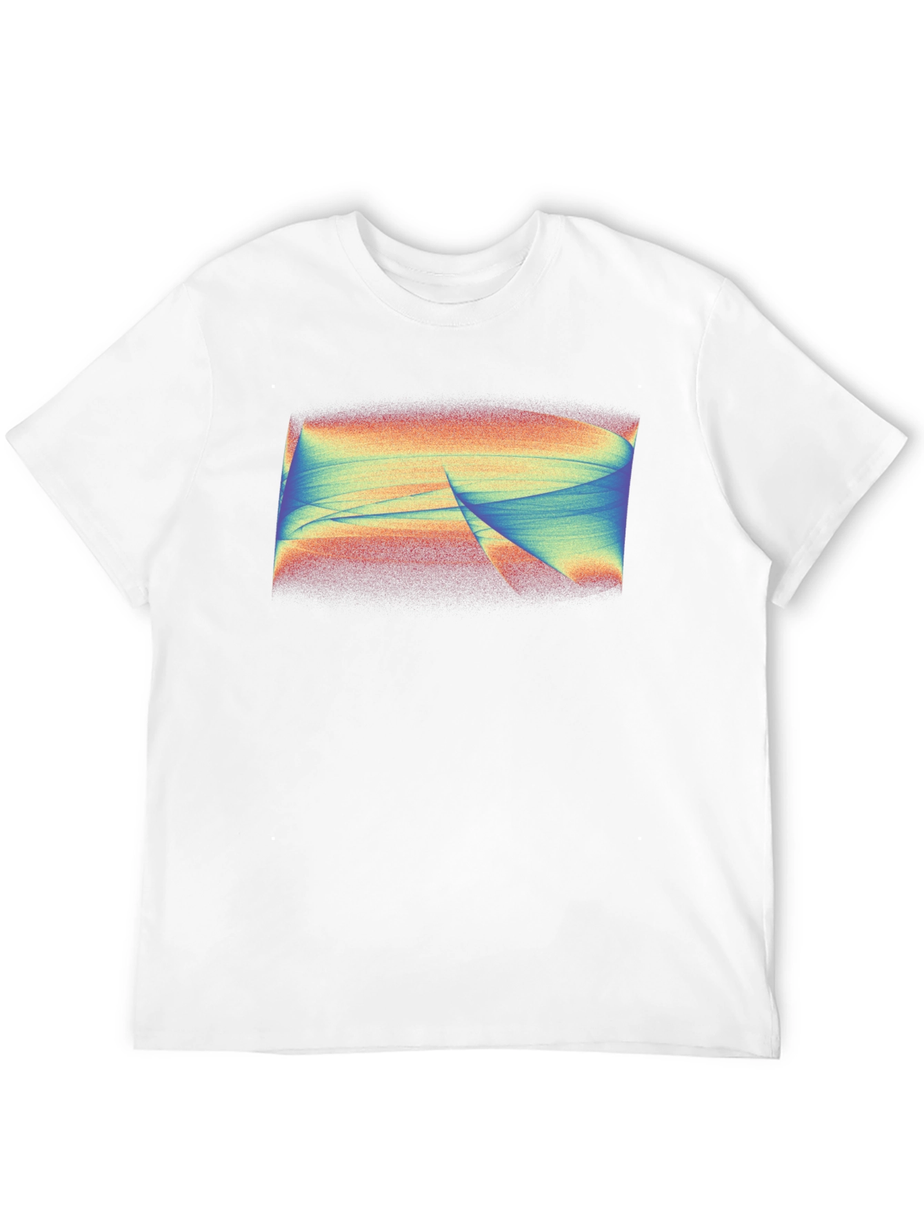 Abstract Swirl Graphic Tee - Mens Black T-Shirt