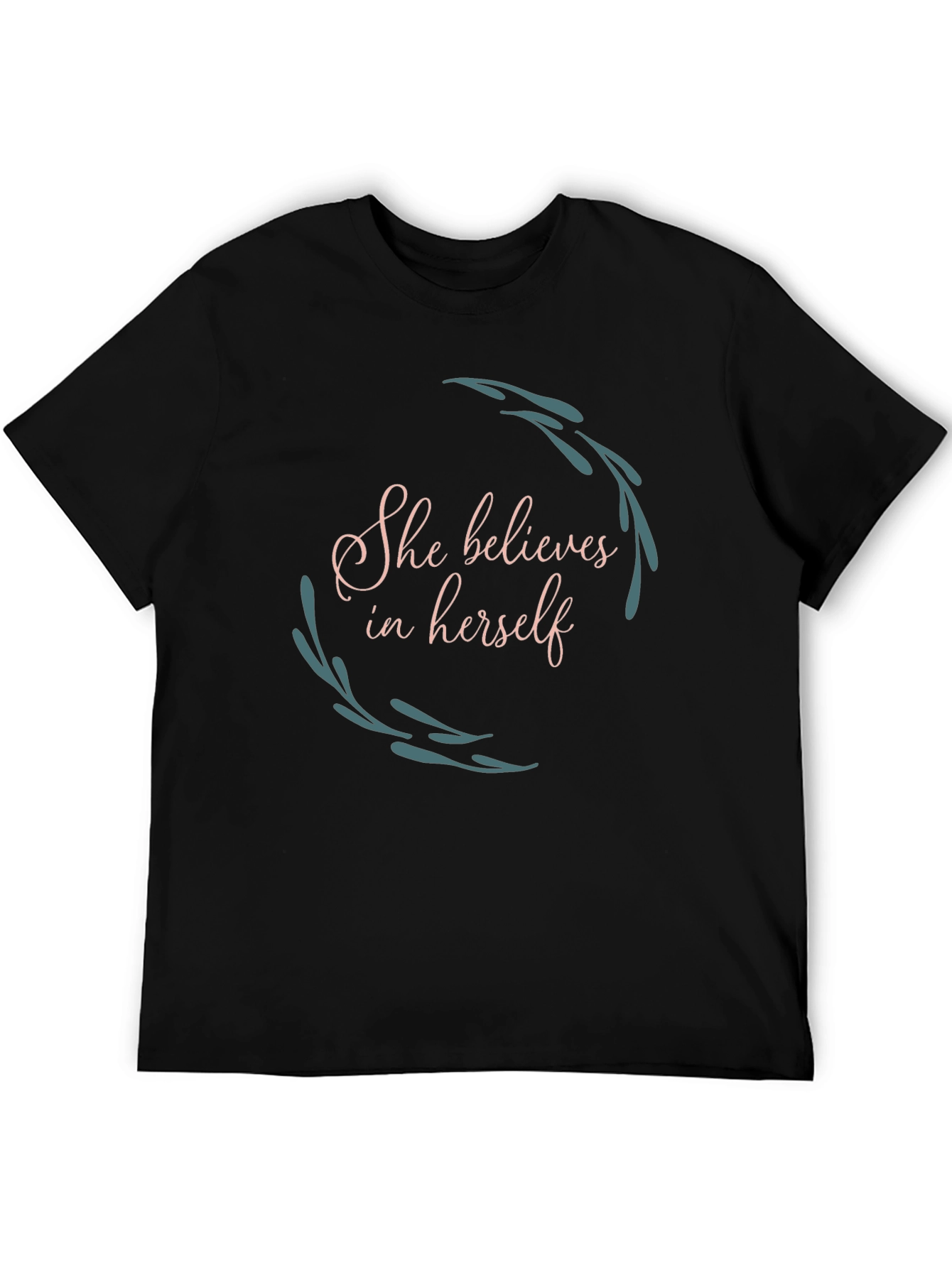 Empowering She Believes Black T-Shirt