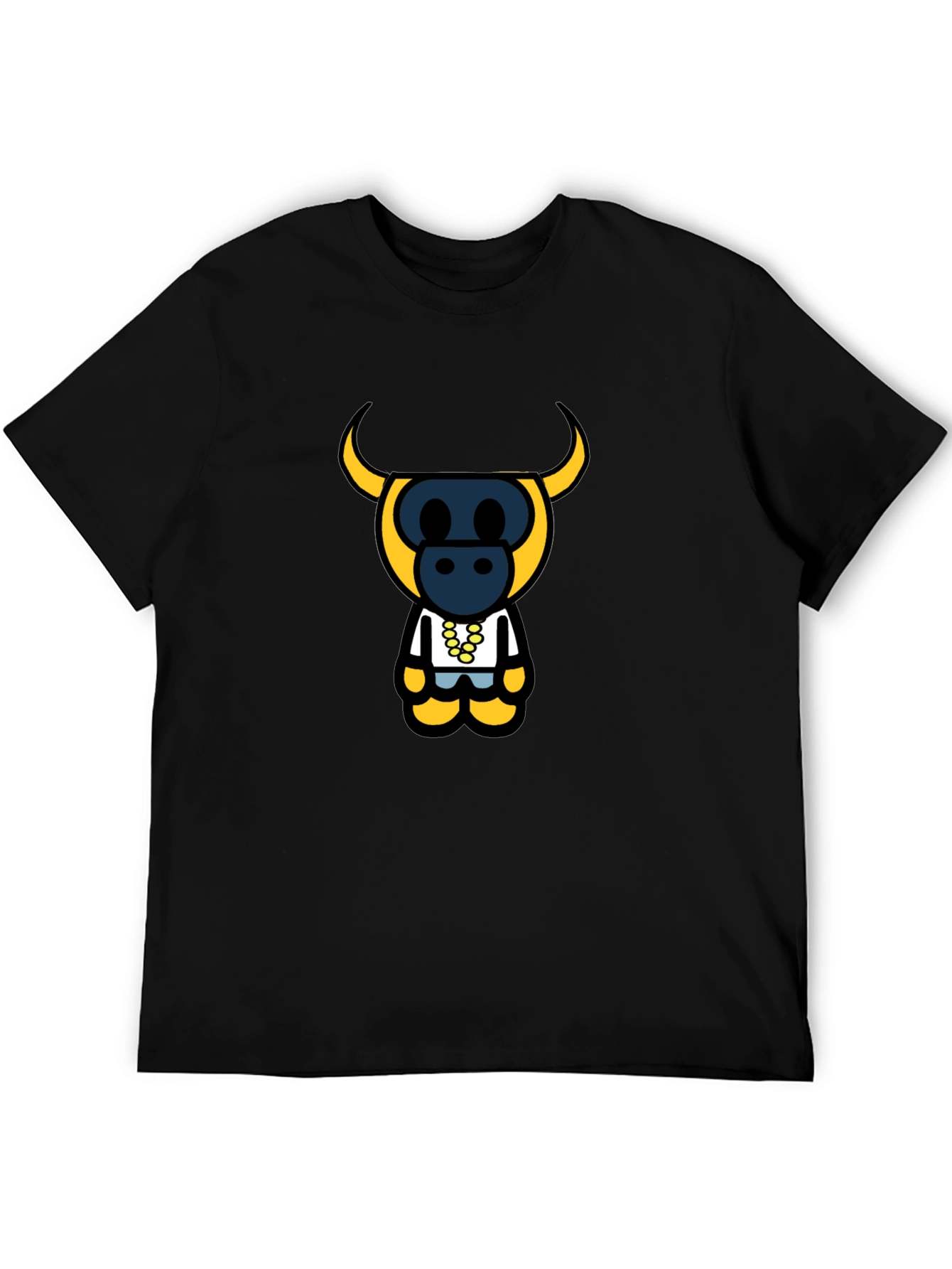 Bull Character Black T-Shirt