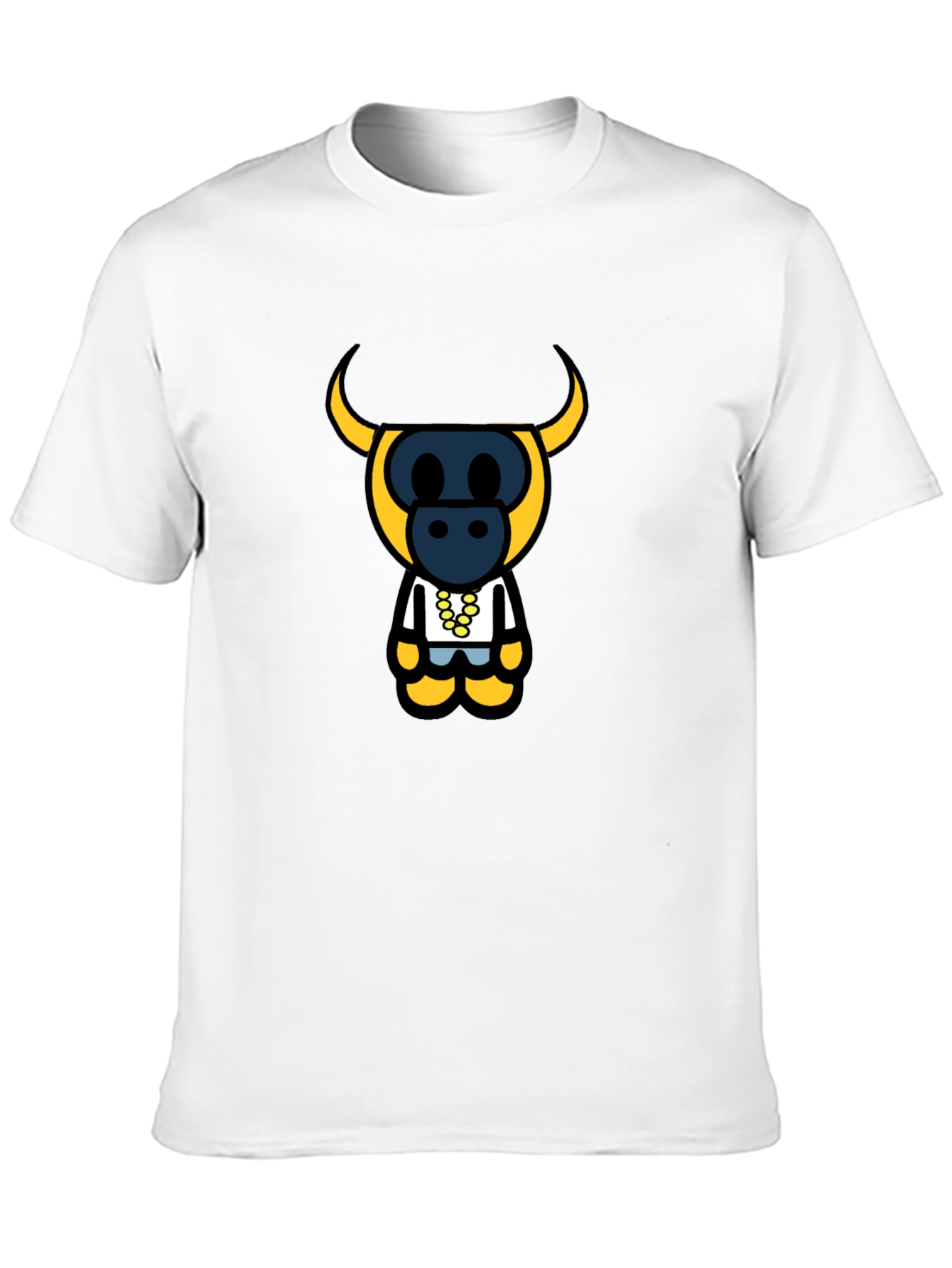 Bull Character Black T-Shirt
