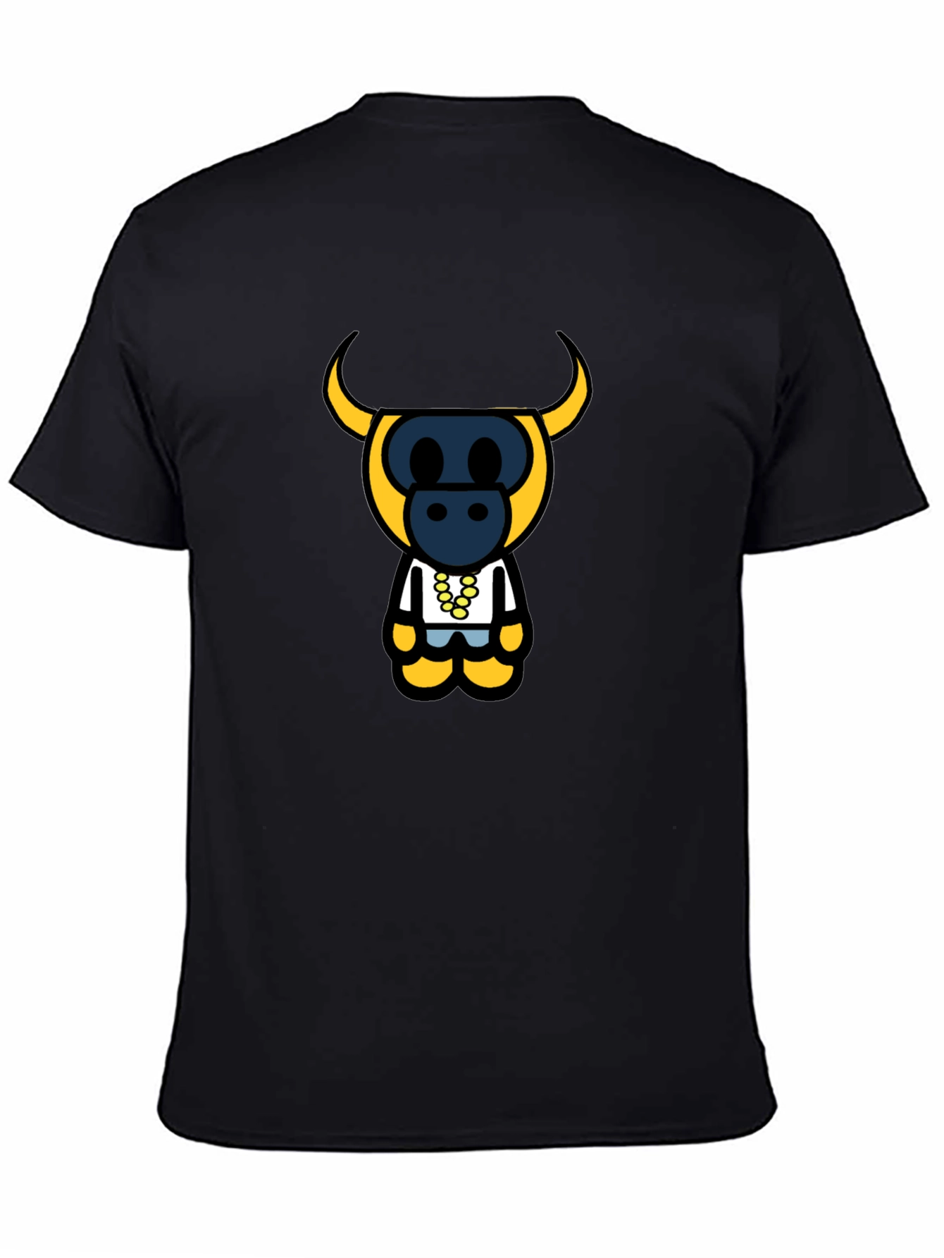 Bull Character Black T-Shirt