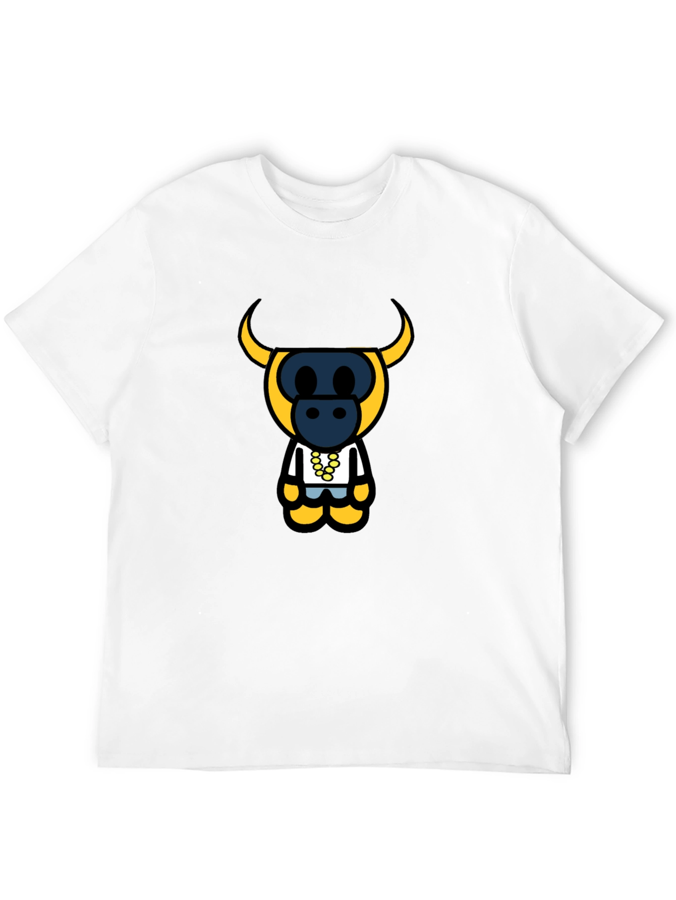 Bull Character Black T-Shirt