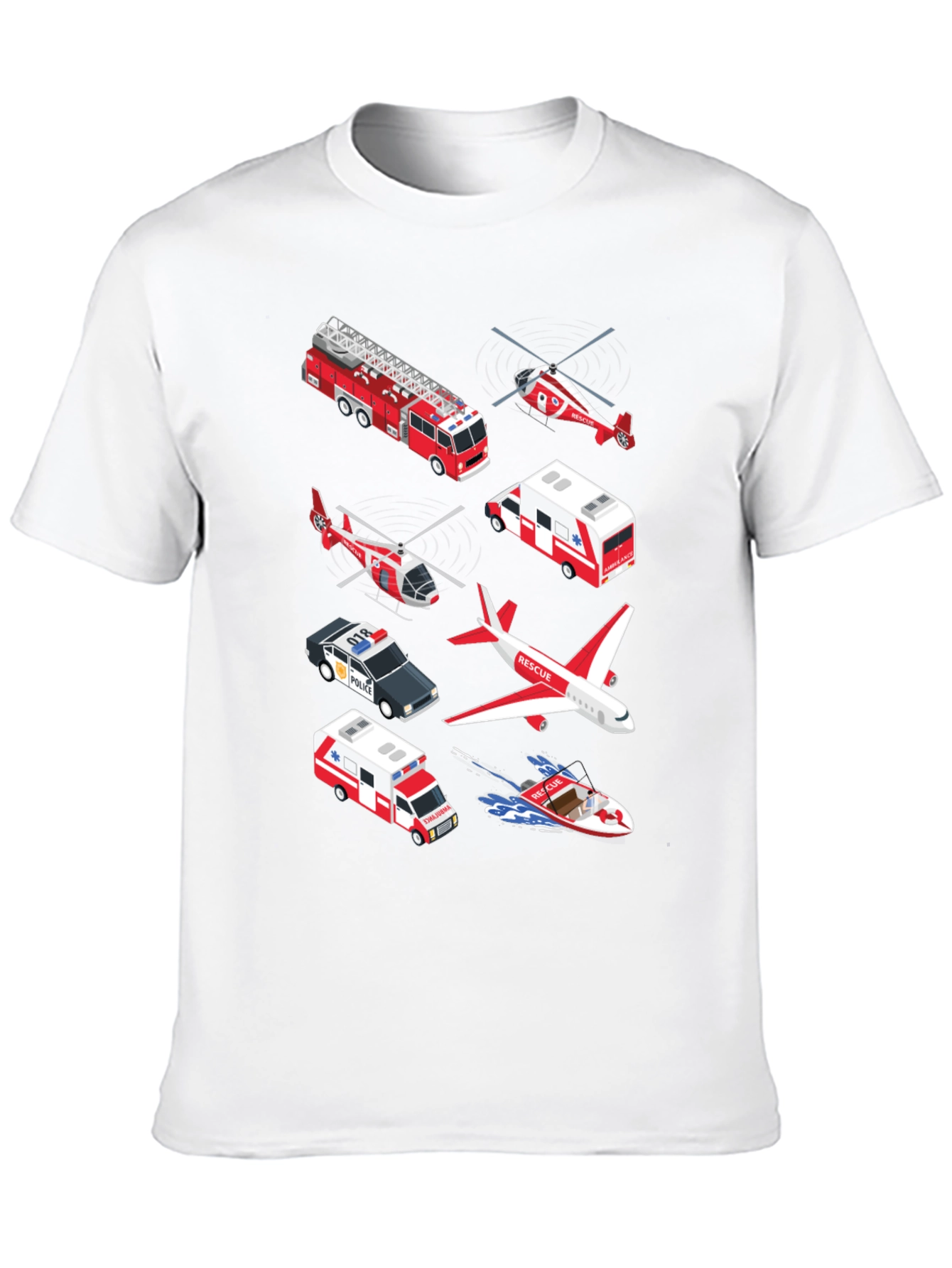 Rescue Vehicle Graphic T-Shirt