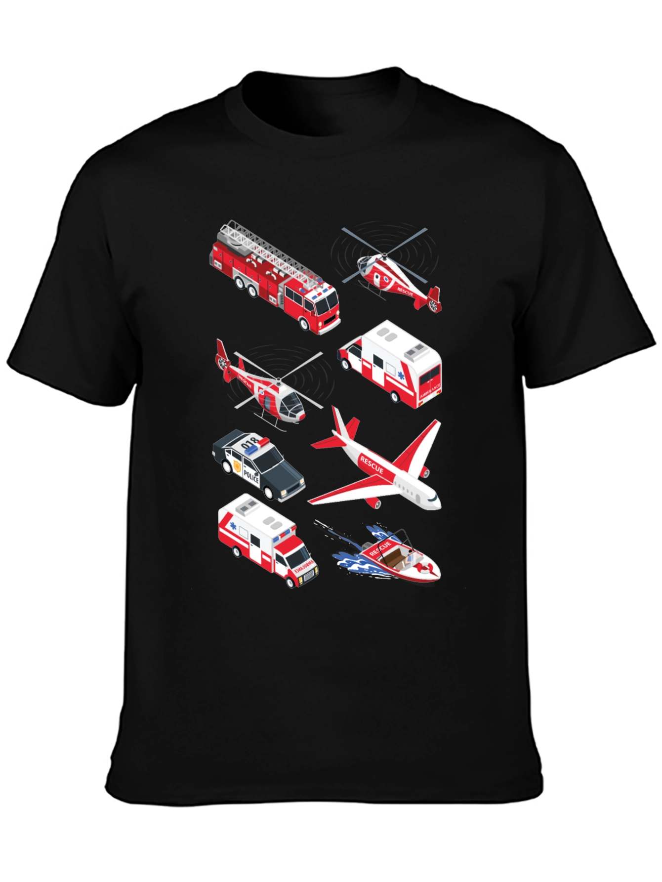 Rescue Vehicle Graphic T-Shirt