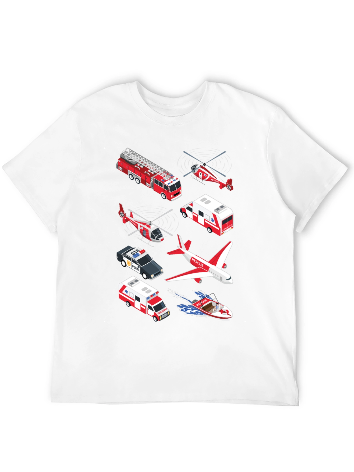 Rescue Vehicle Graphic T-Shirt