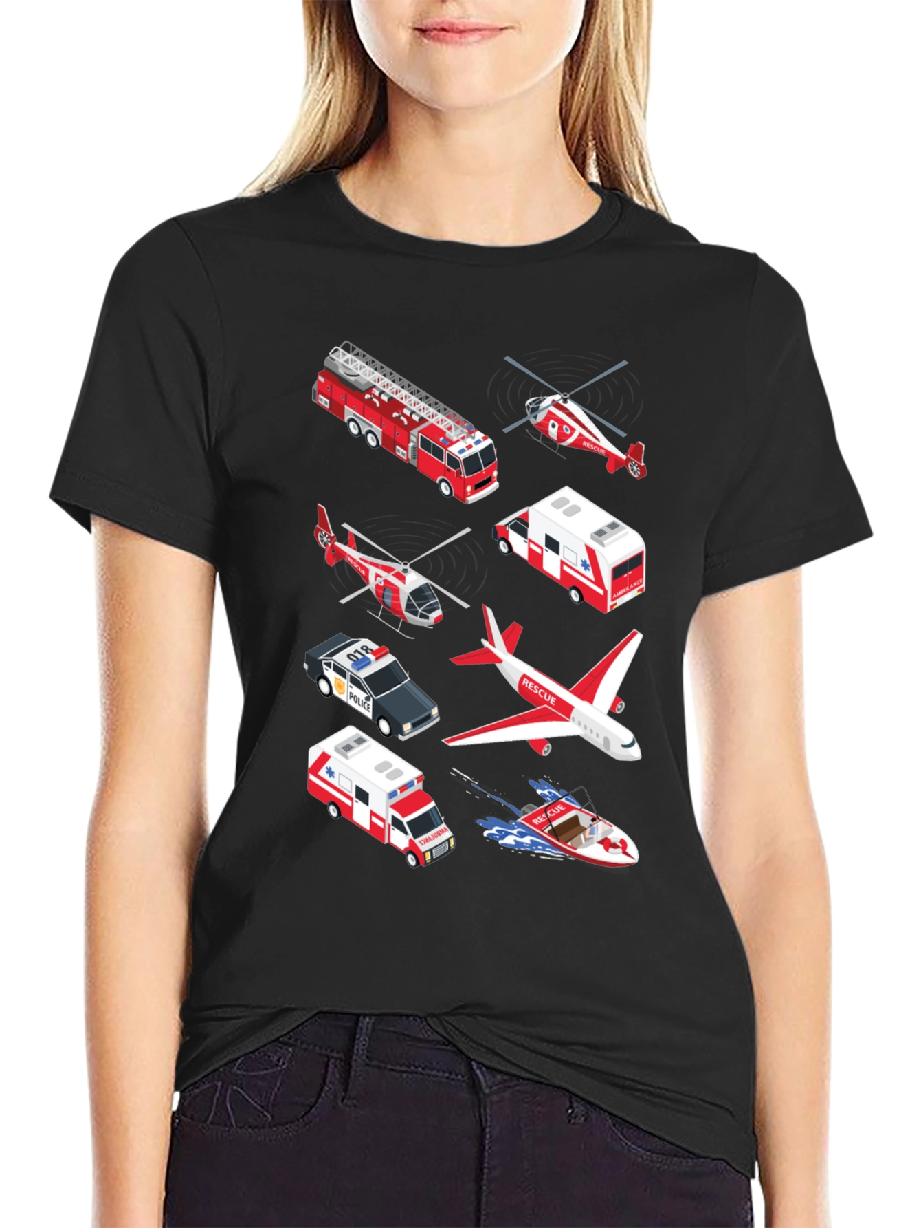 Rescue Vehicle Graphic T-Shirt