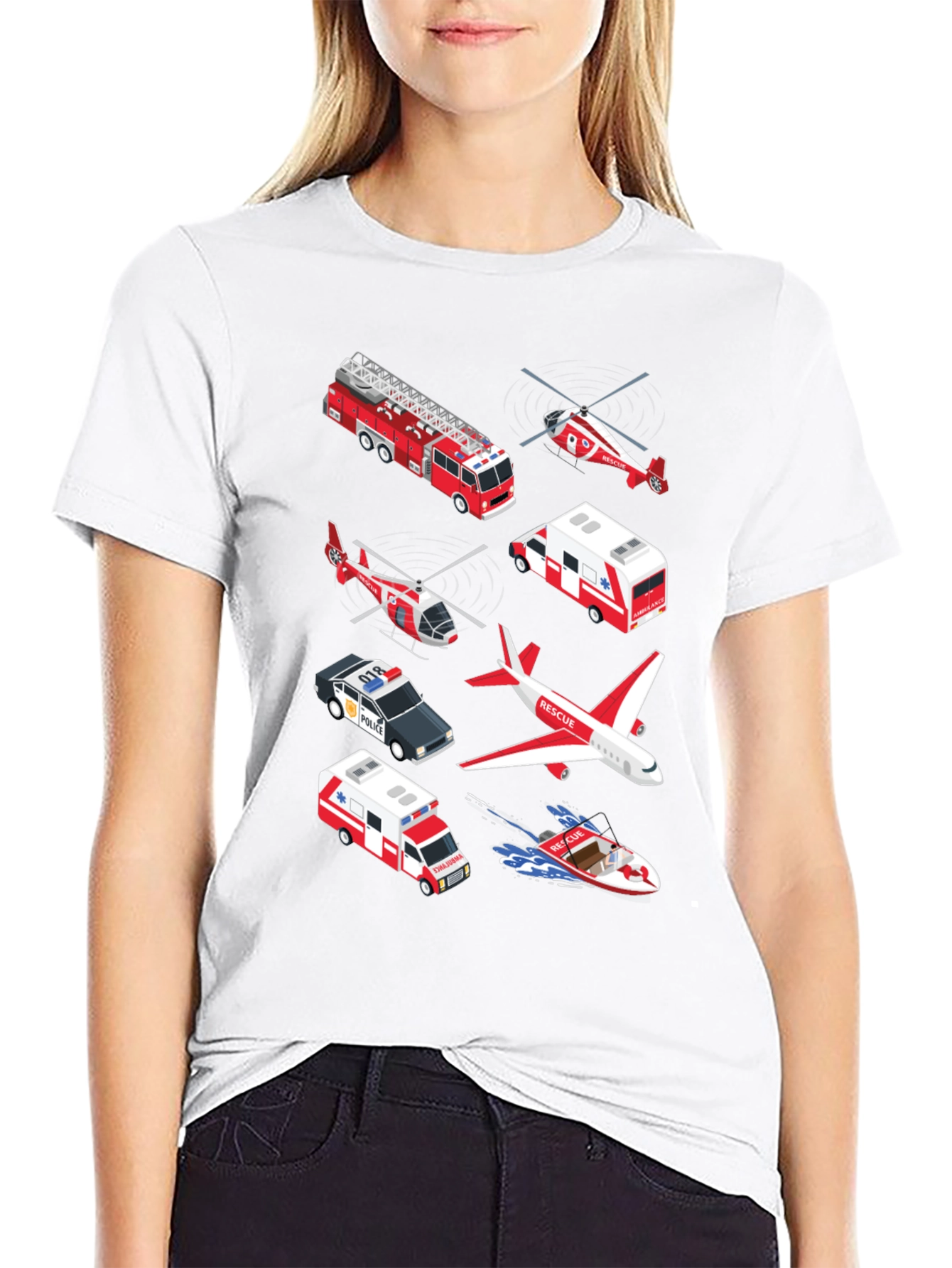 Rescue Vehicle Graphic T-Shirt
