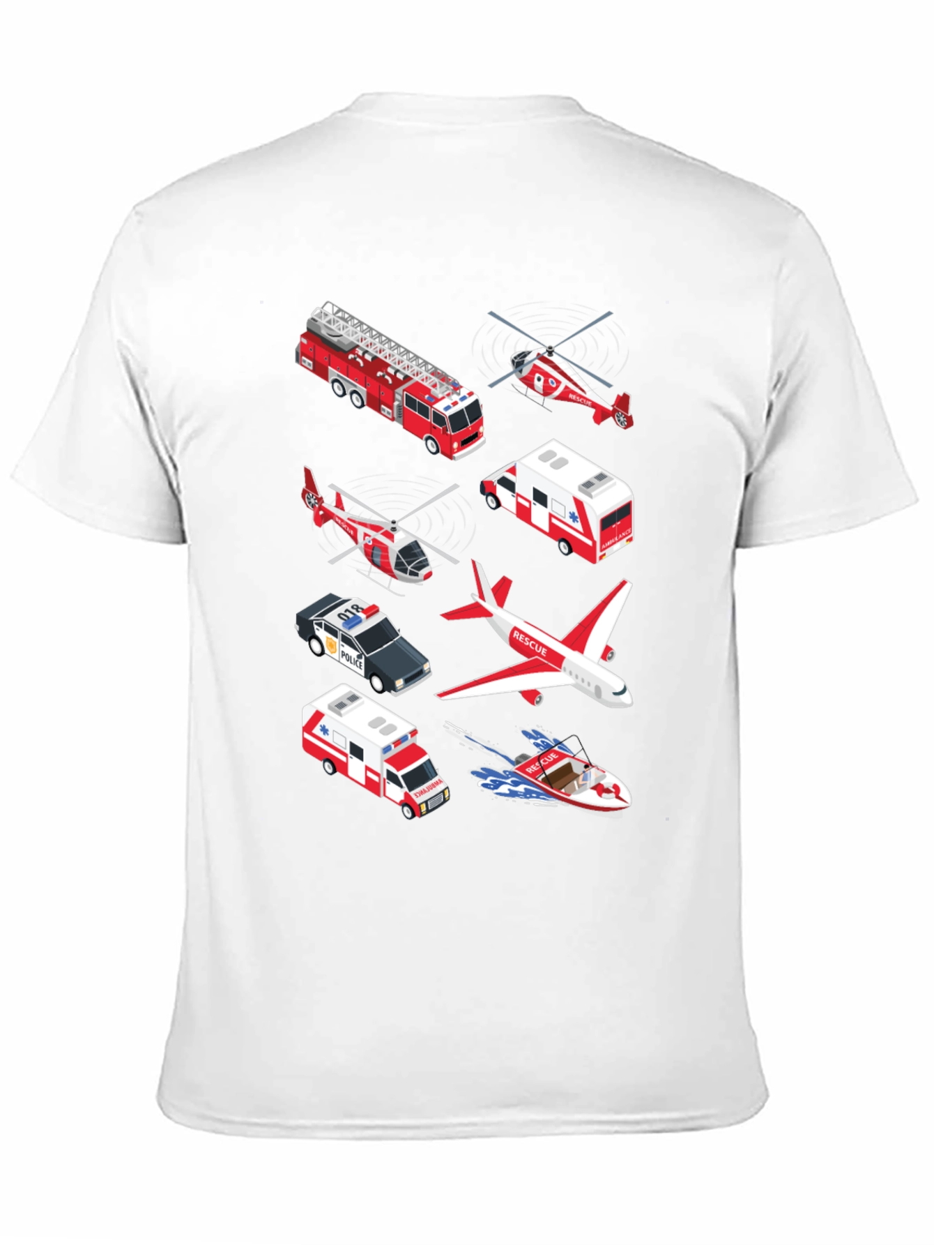 Rescue Vehicle Graphic T-Shirt