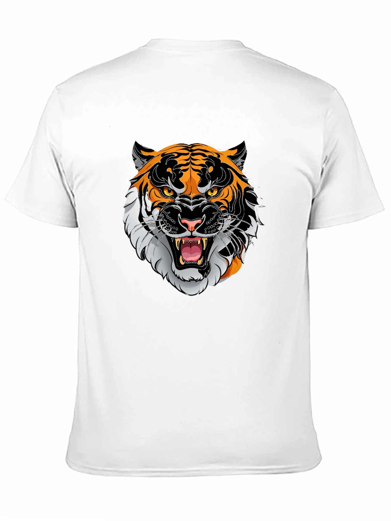 Tiger Graphic Print Black T-Shirt