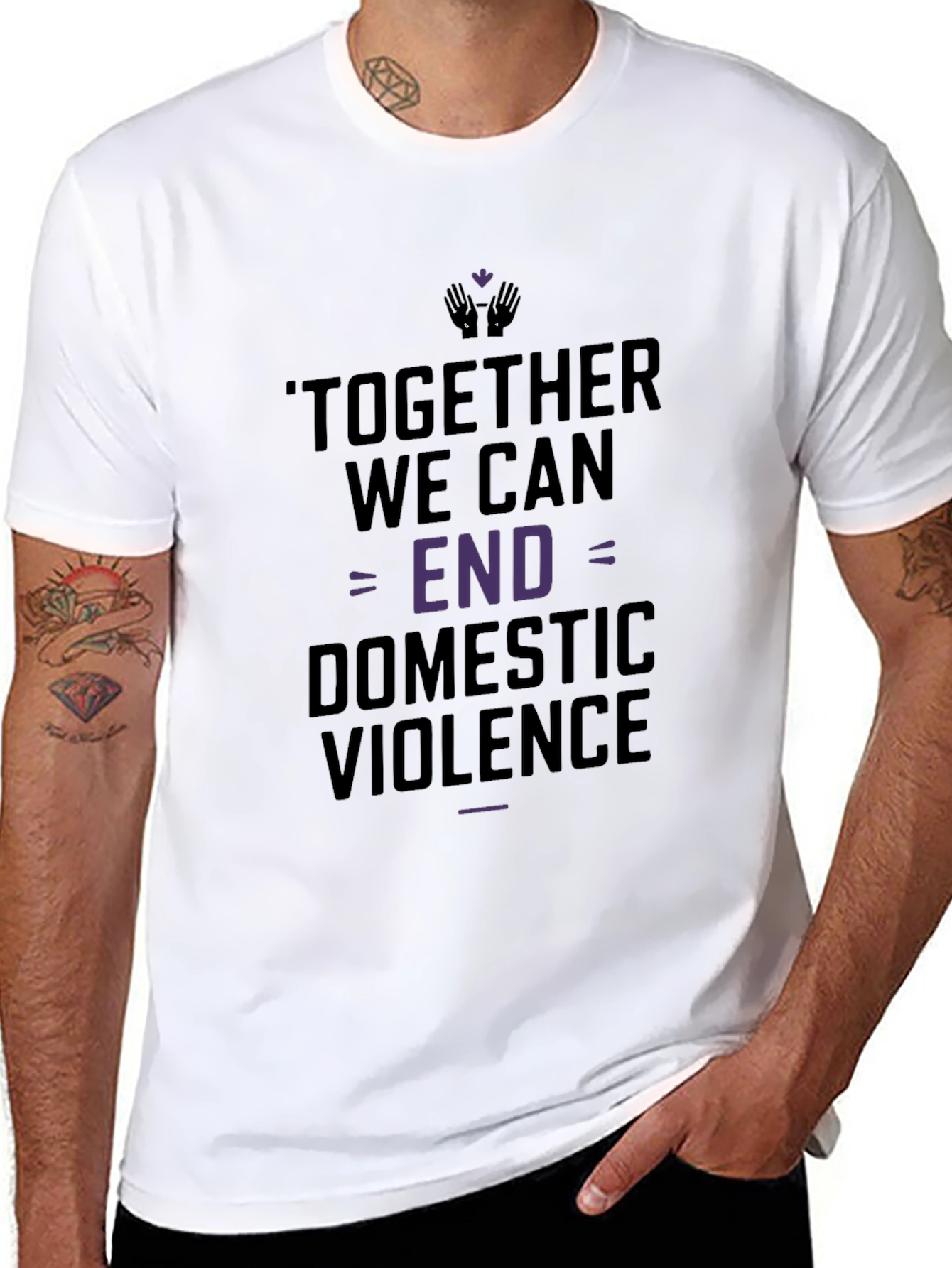 Together We Can End Domestic Violence T-Shirt