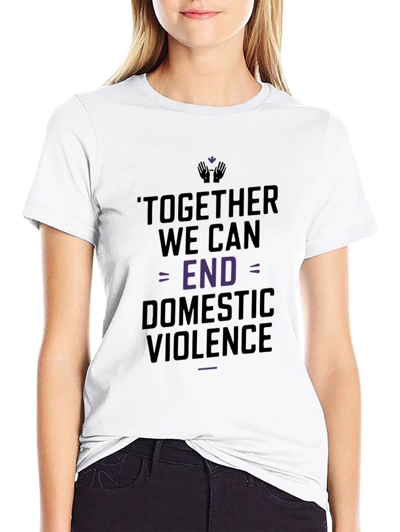 Together We Can End Domestic Violence T-Shirt