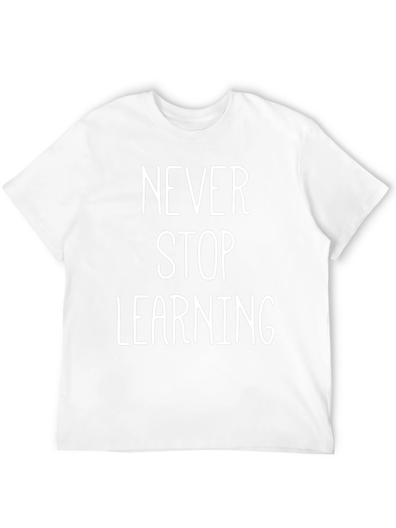 Never Stop Learning Graphic Tee - Black