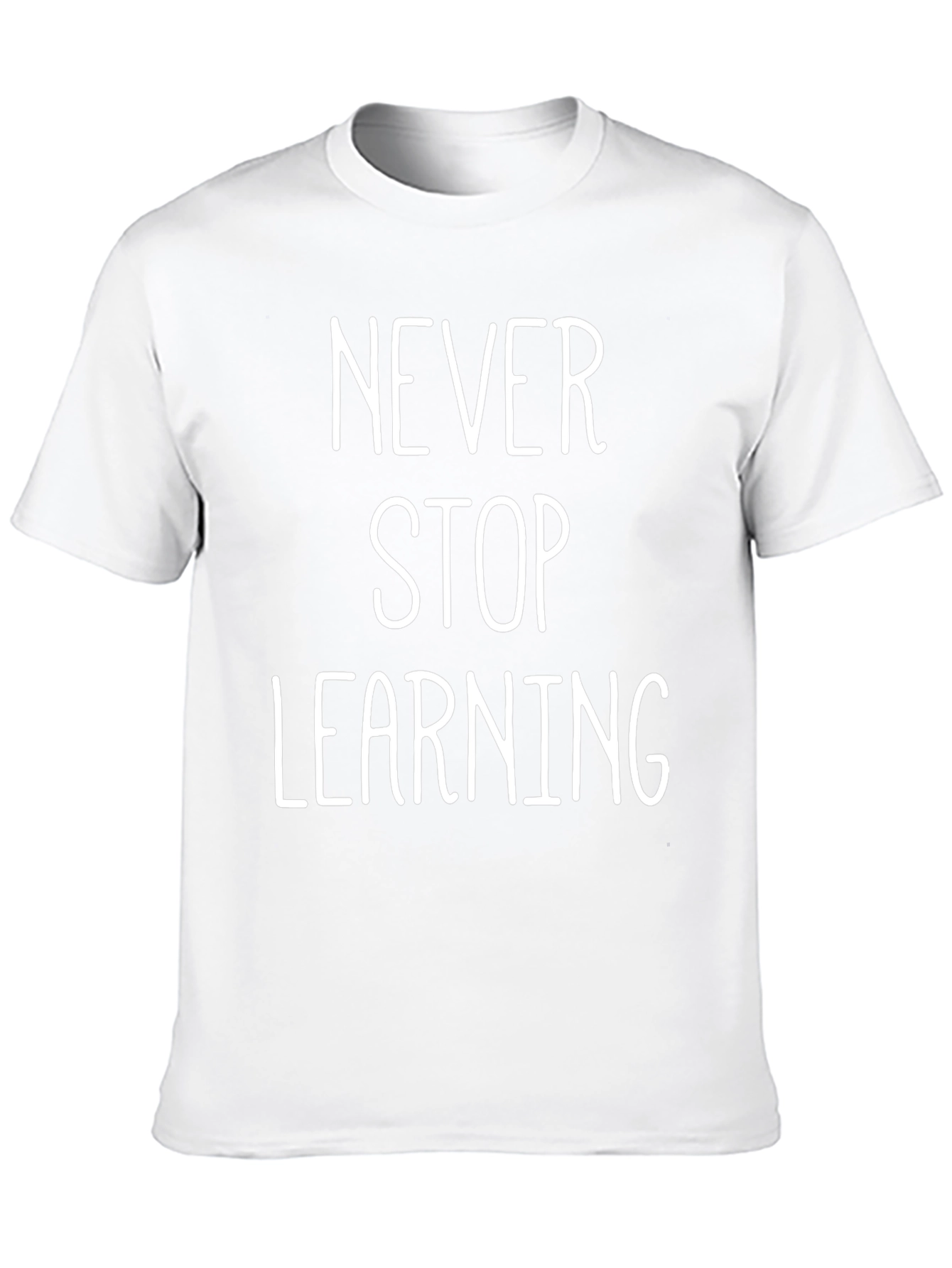 Never Stop Learning Graphic Tee - Black