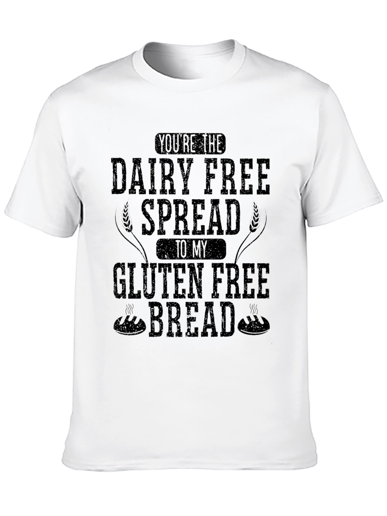 Dairy & Gluten Free Pun Black T-Shirt