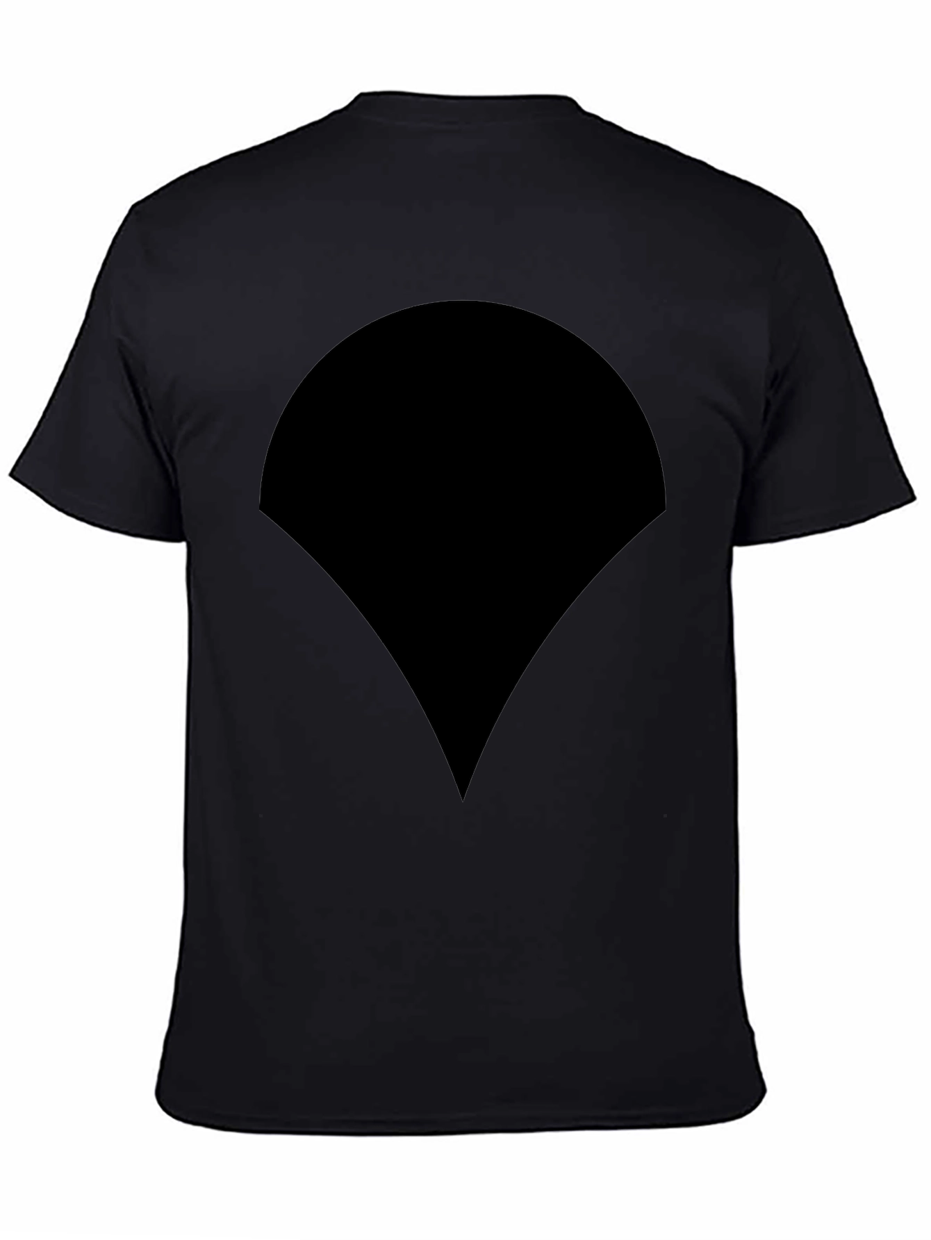 Black T-Shirt with Unique Graphic Design