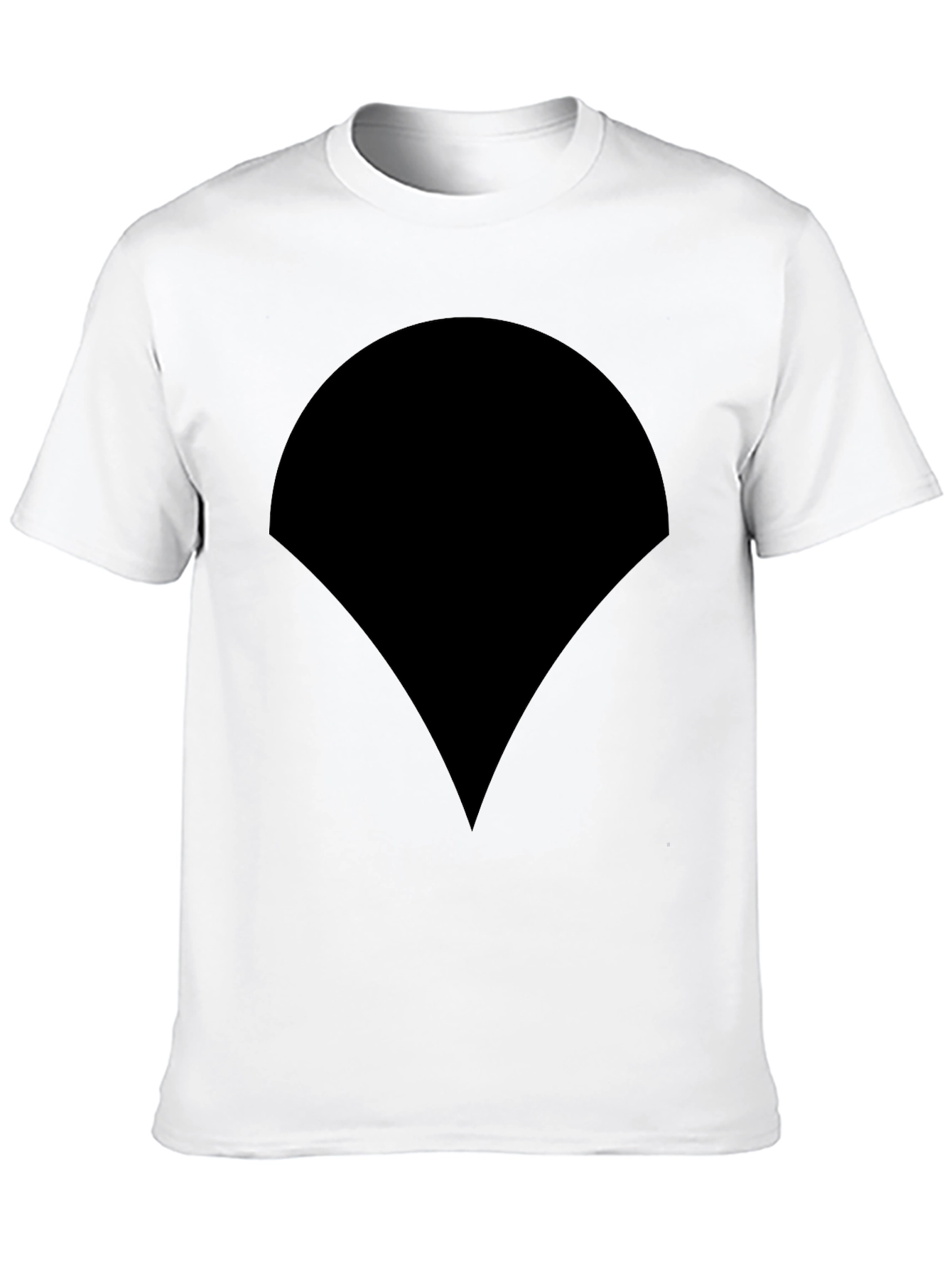 Black T-Shirt with Unique Graphic Design
