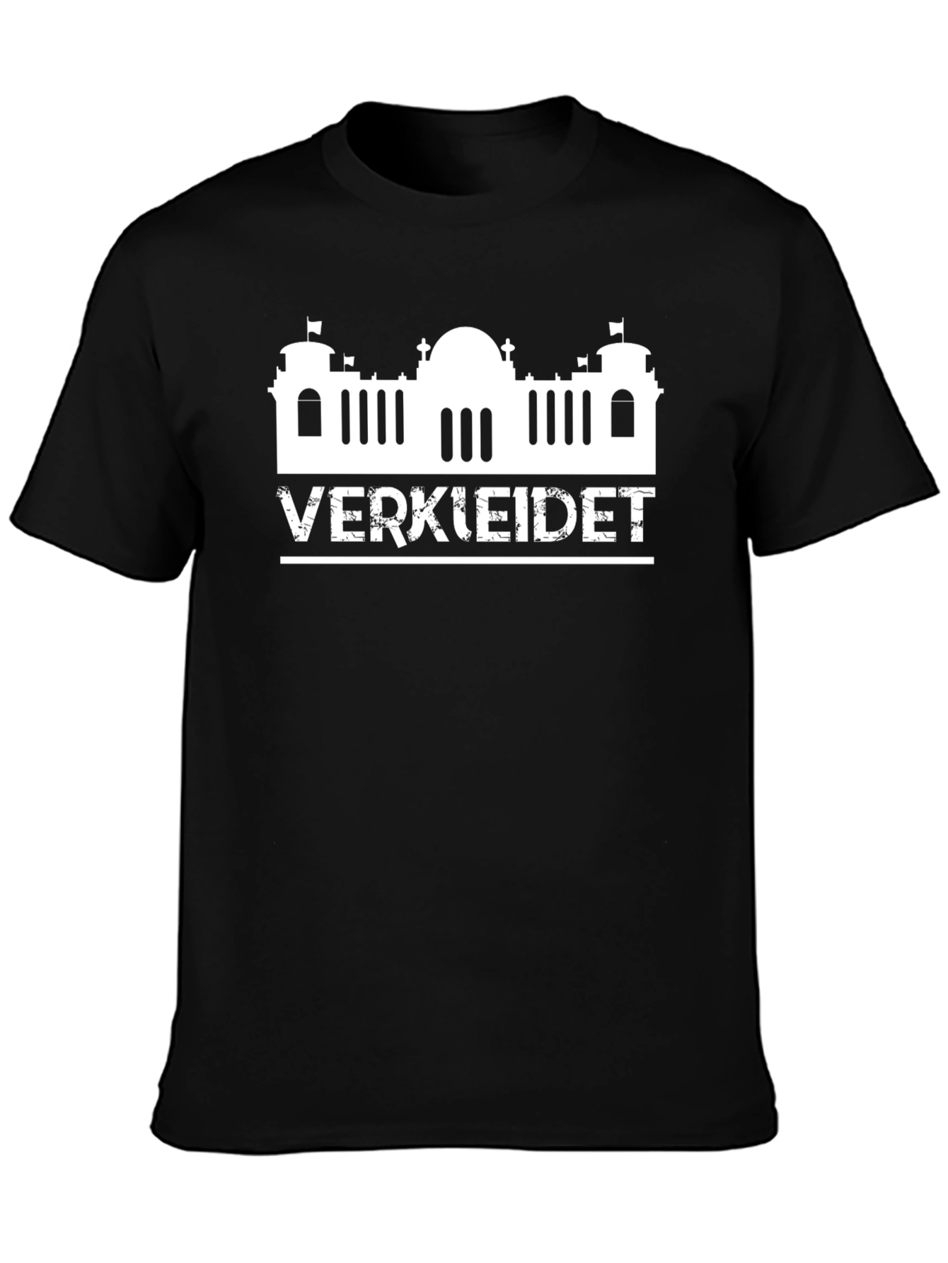 Verkleidet Berlin Skyline Black T-Shirt