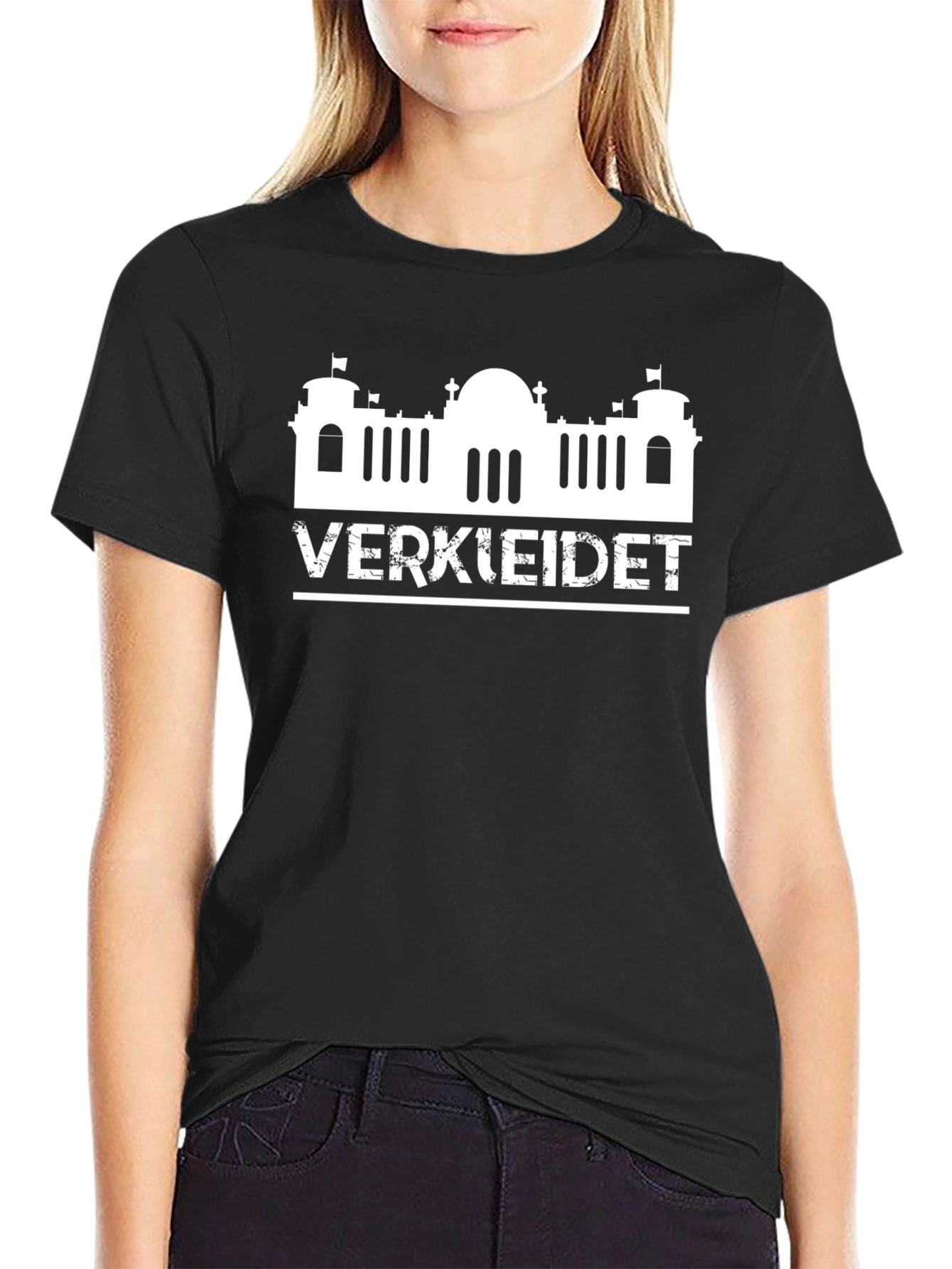 Verkleidet Berlin Skyline Black T-Shirt