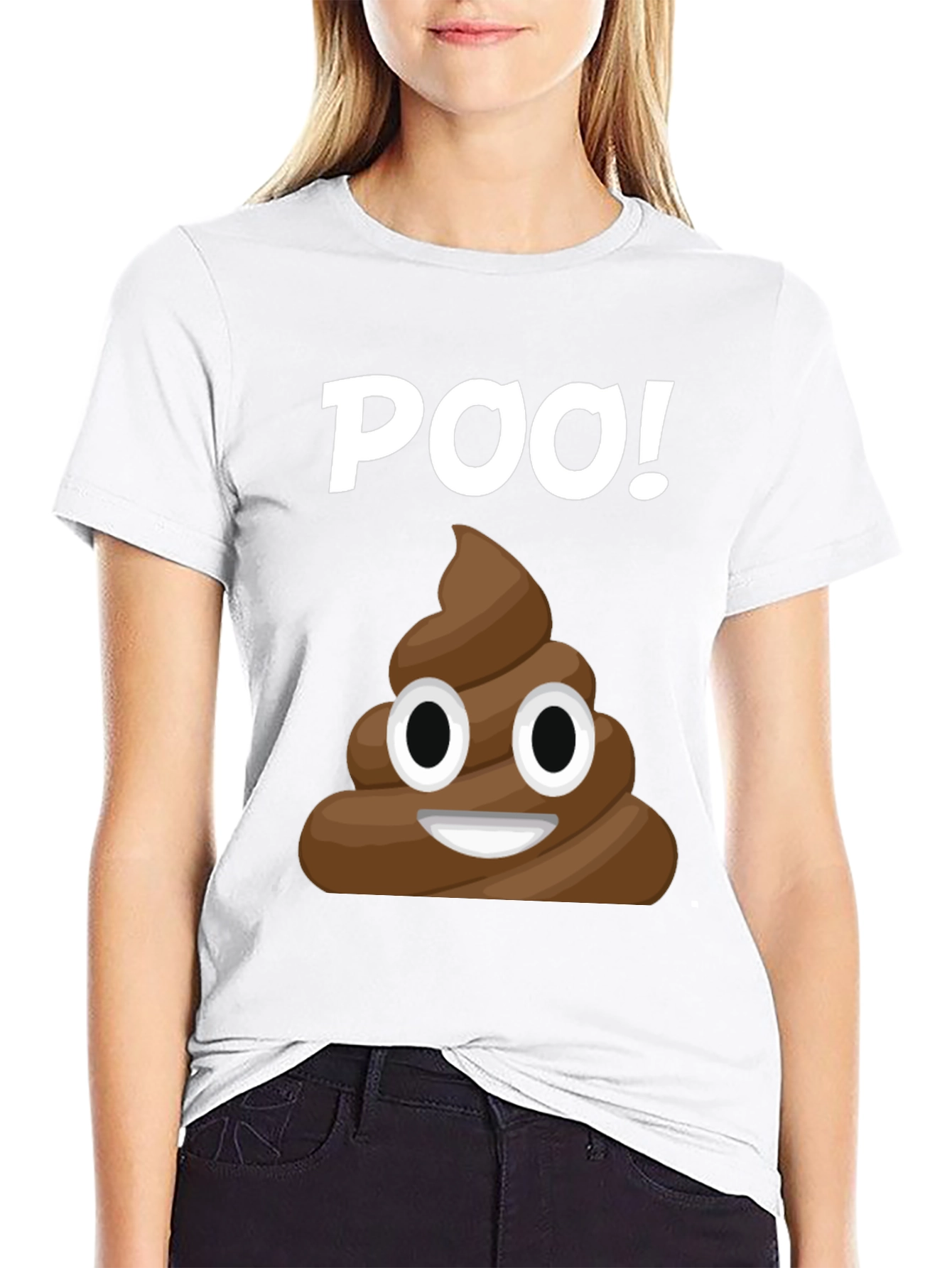 Funny Poop Emoji Graphic T-Shirt