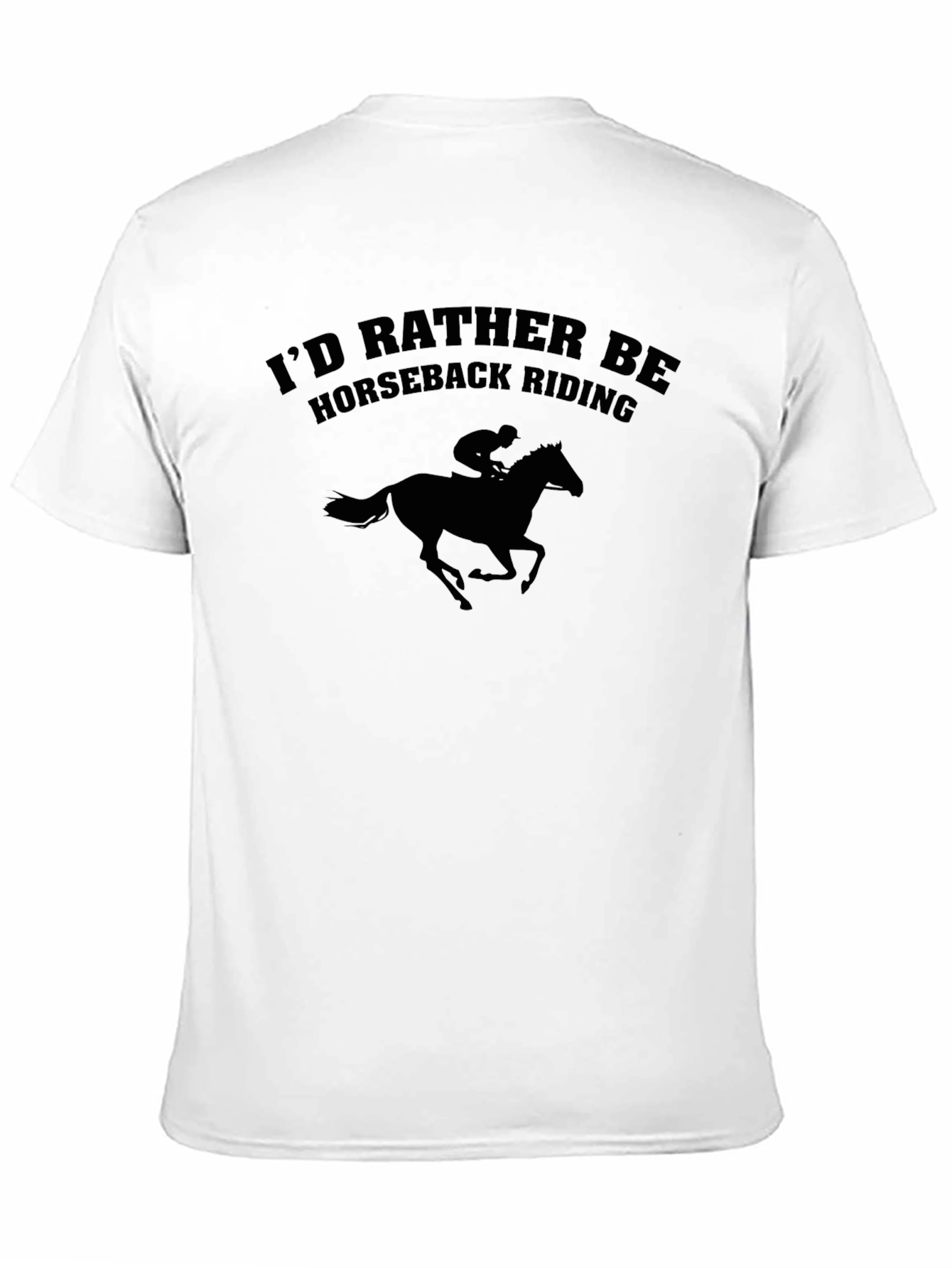 Horseback Riding T-Shirt - Unisex Black Tee