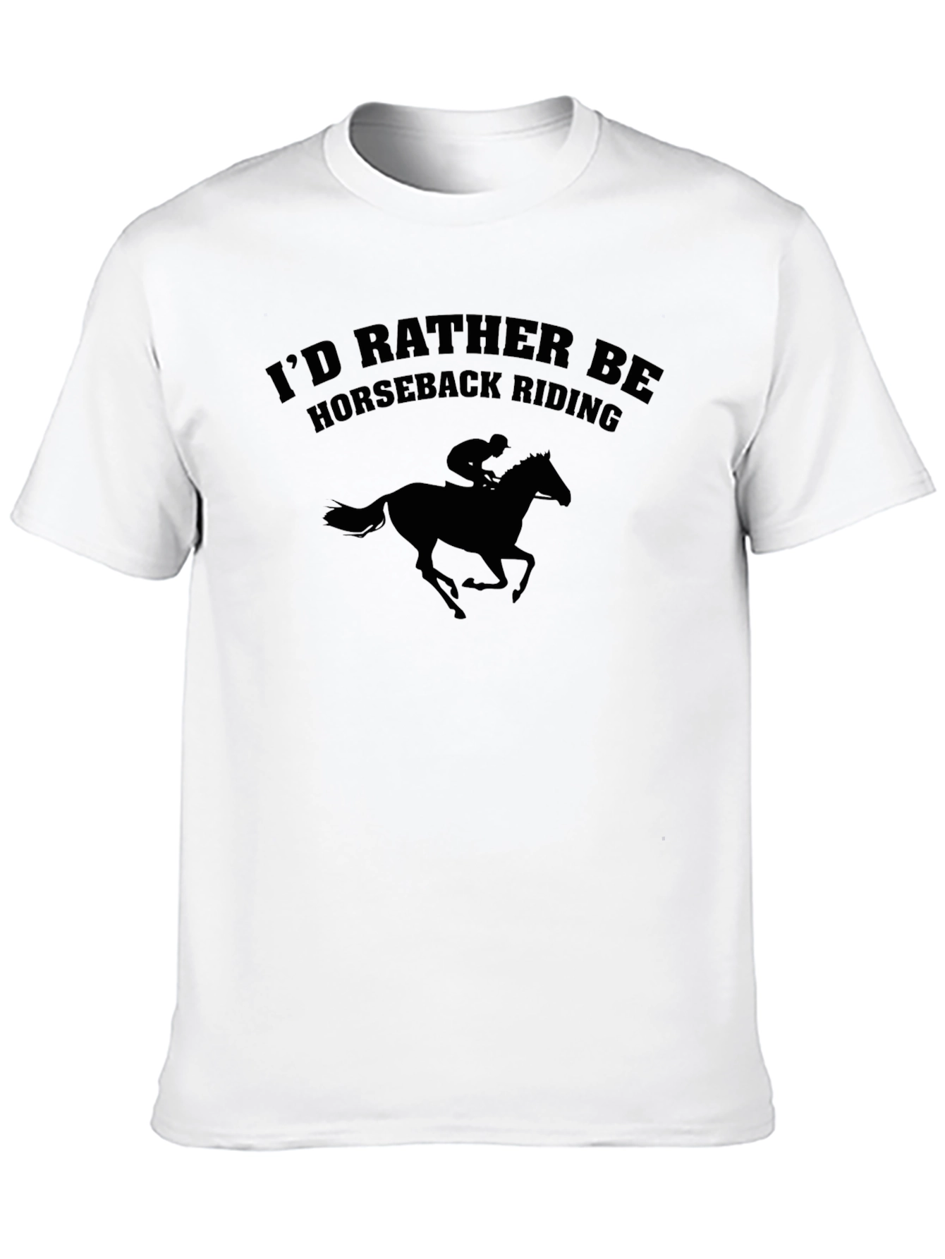 Horseback Riding T-Shirt - Unisex Black Tee