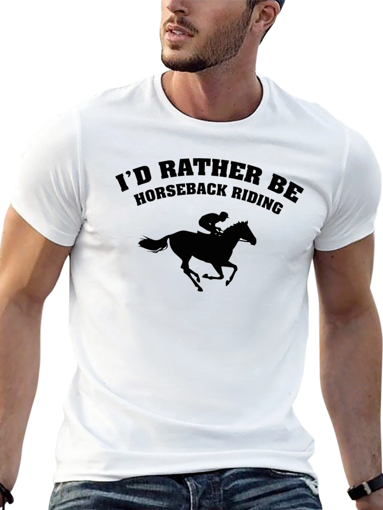 Horseback Riding T-Shirt - Unisex Black Tee