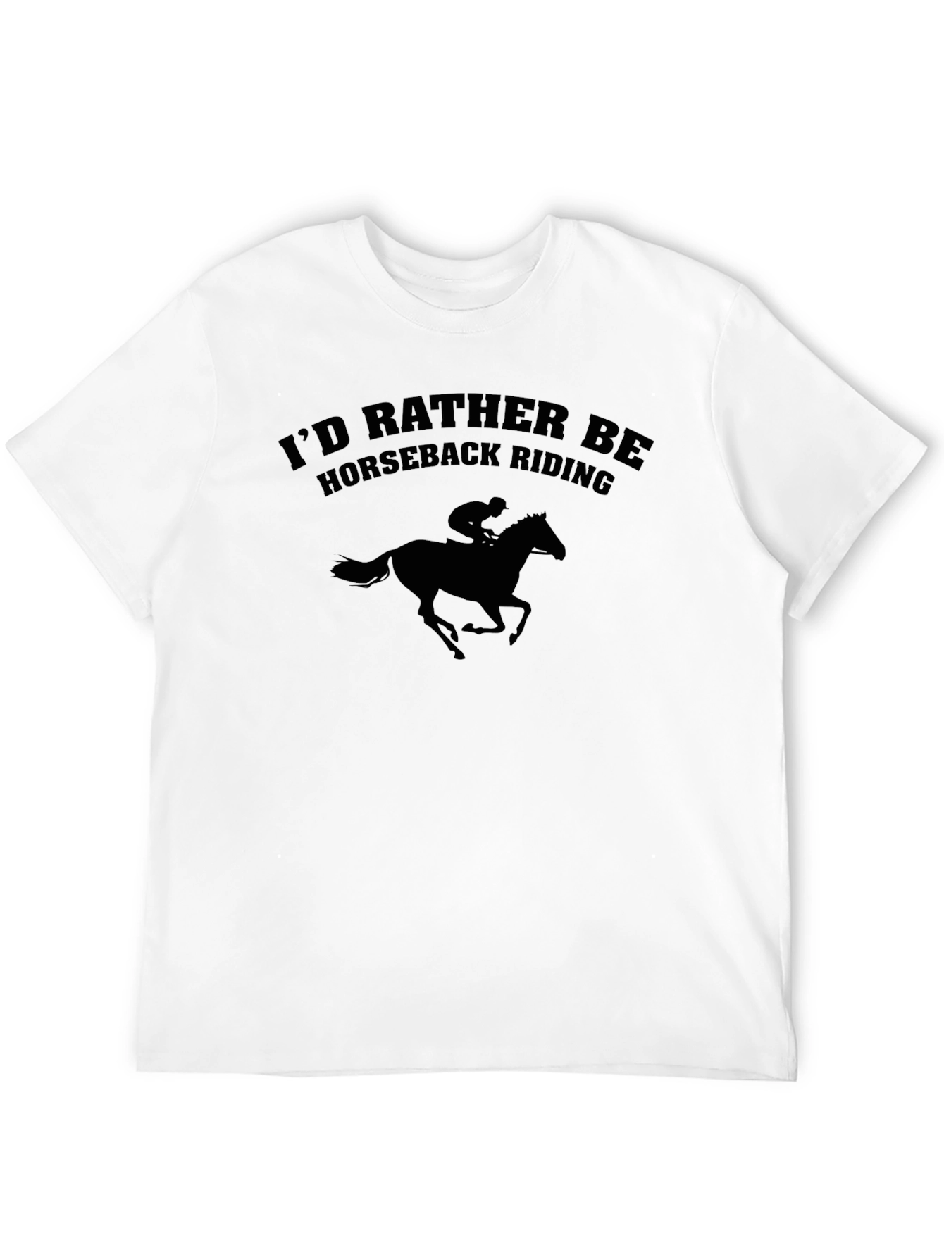 Horseback Riding T-Shirt - Unisex Black Tee