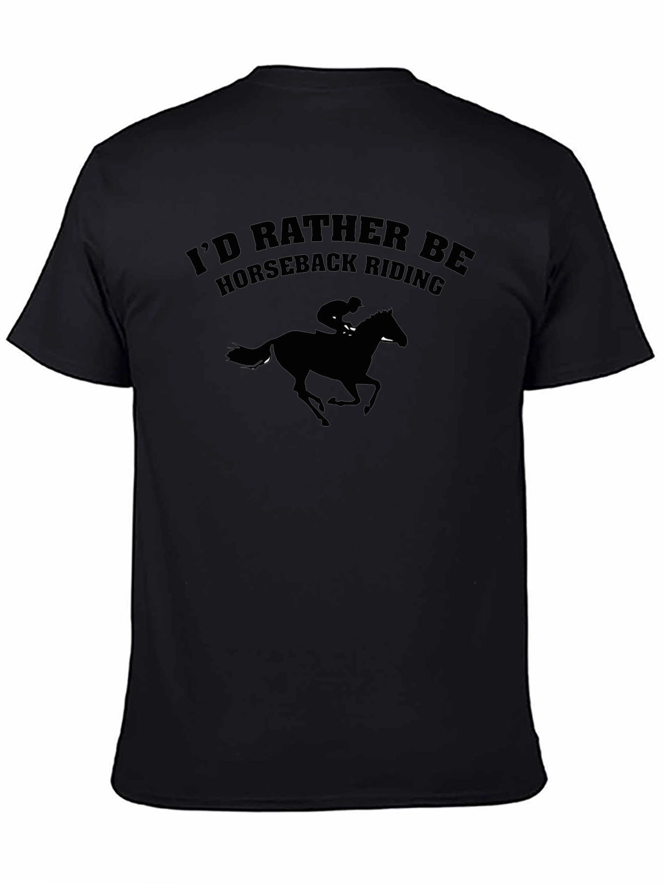 Horseback Riding T-Shirt - Unisex Black Tee