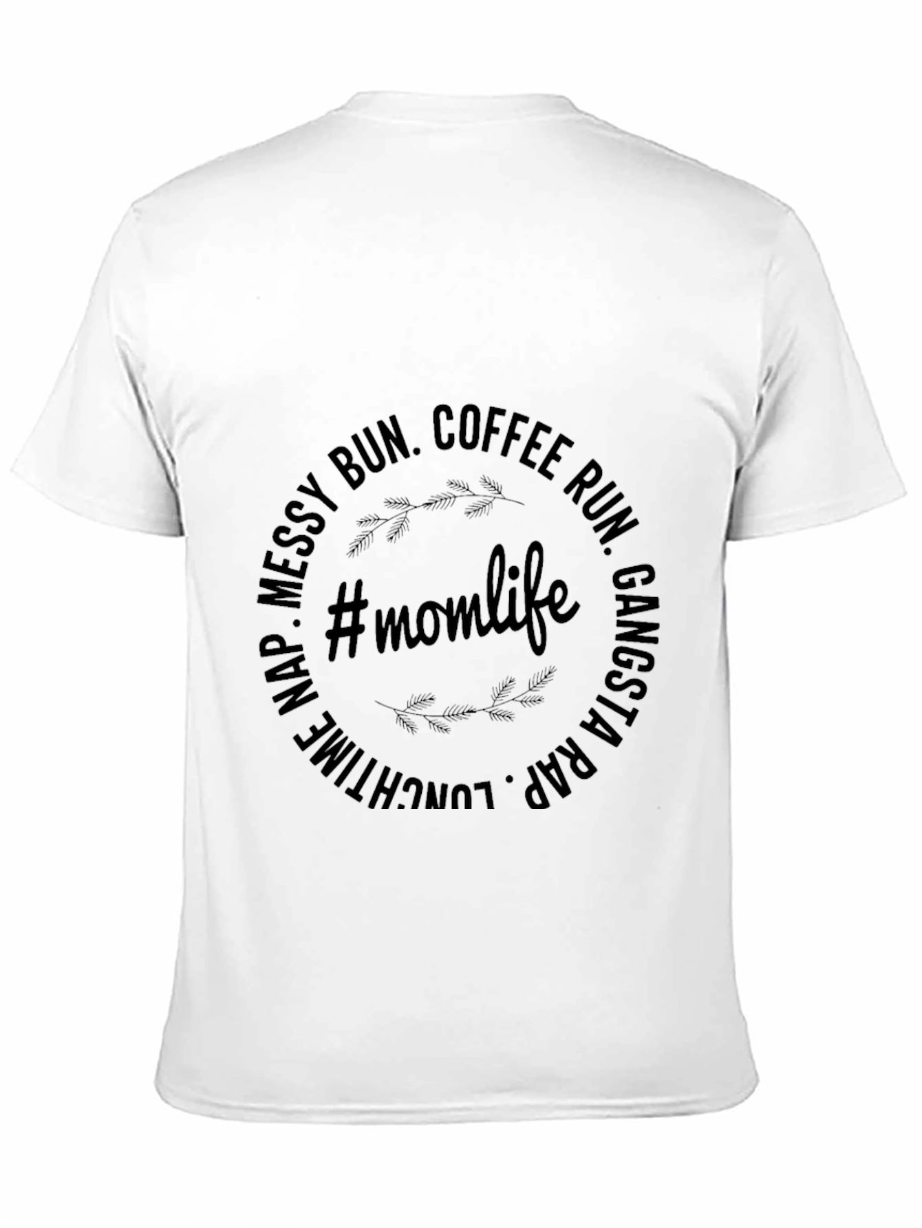 Momlife Graphic Tee - Coffee Run Messy Bun