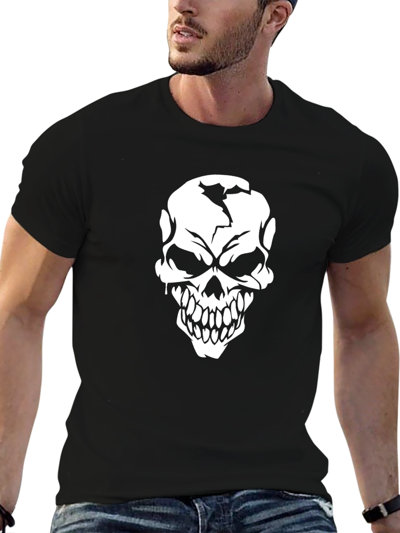 Skull Graphic Black T-Shirt