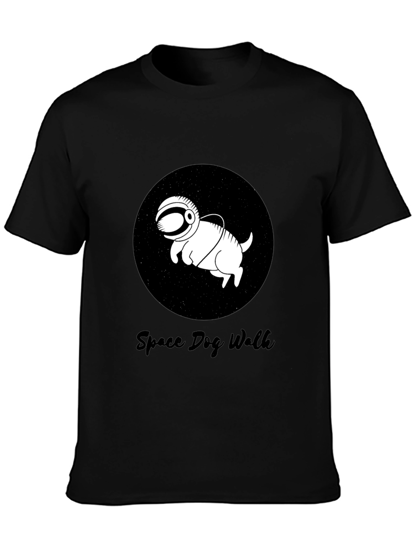 Space Dog Walk T-Shirt – Funny Astronaut Dog Graphic Tee Gift