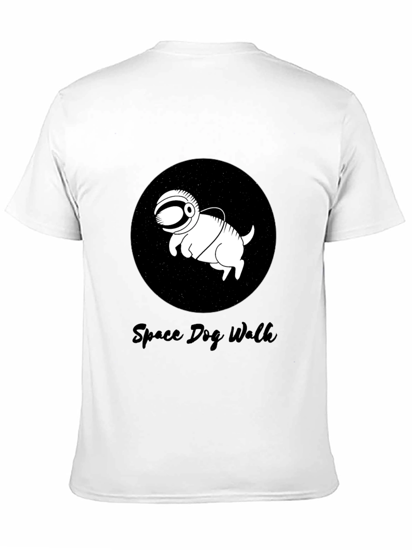 Space Dog Walk T-Shirt – Funny Astronaut Dog Graphic Tee Gift