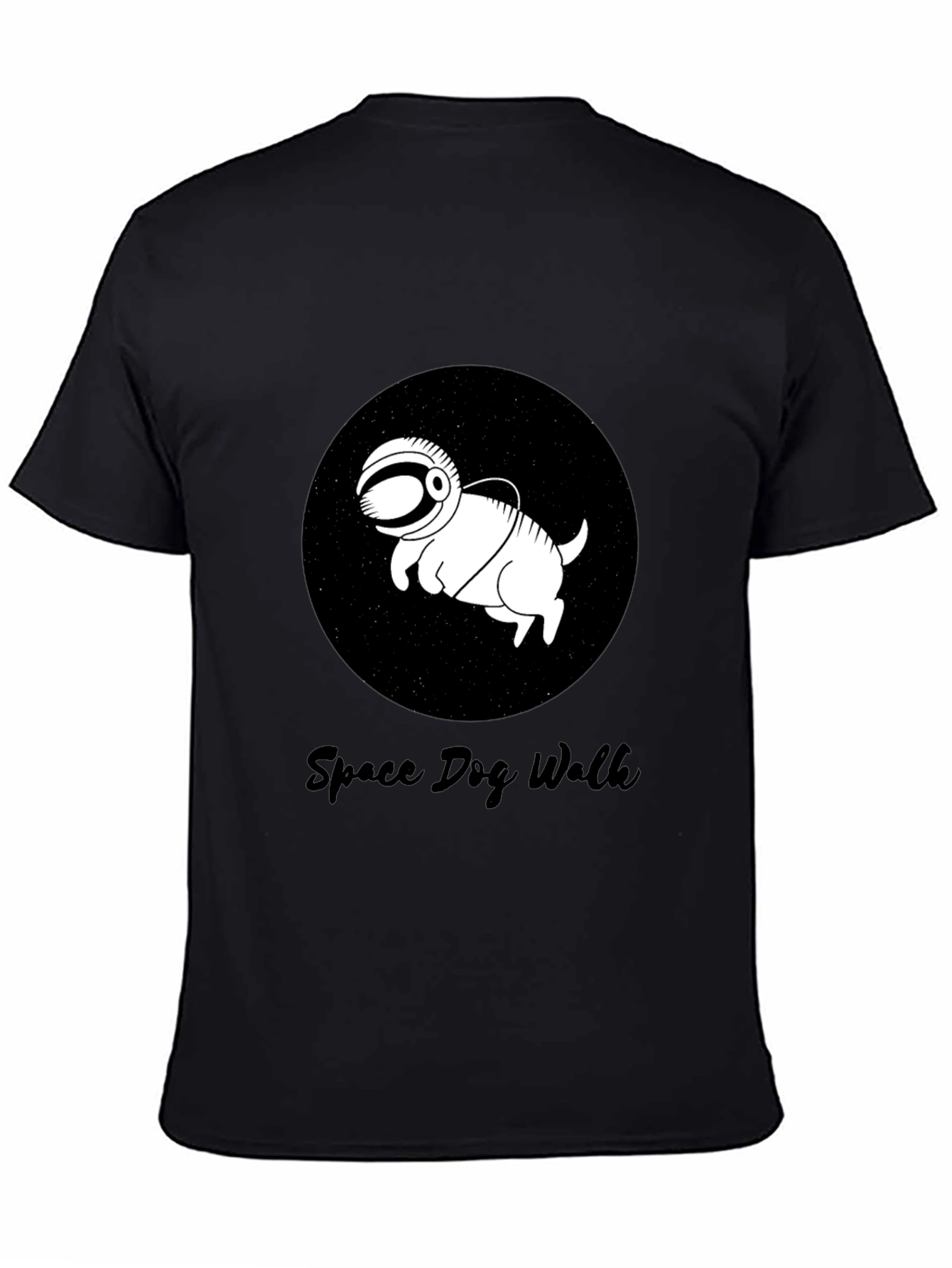 Space Dog Walk T-Shirt – Funny Astronaut Dog Graphic Tee Gift