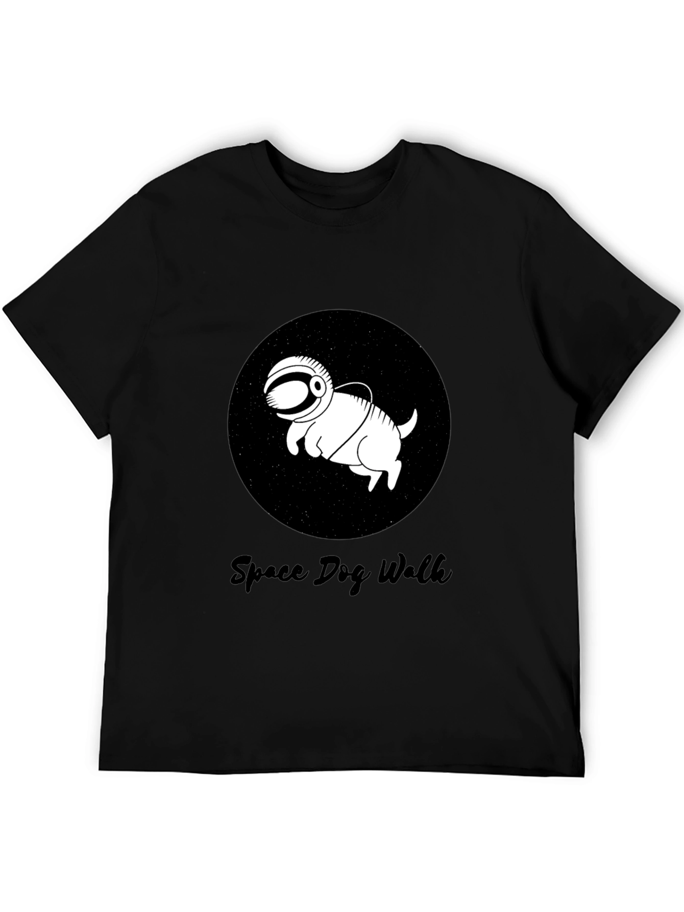 Space Dog Walk T-Shirt – Funny Astronaut Dog Graphic Tee Gift