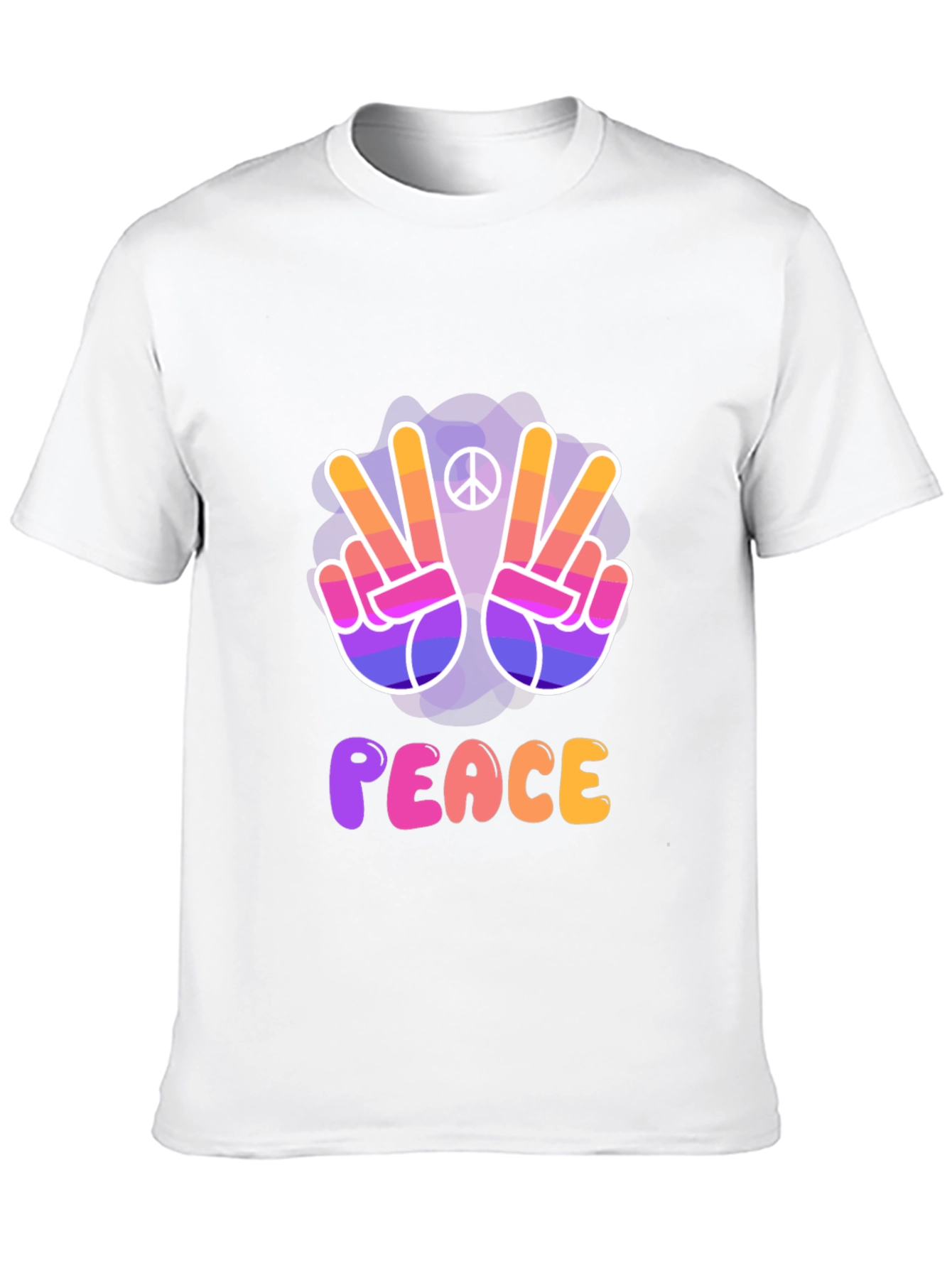Peace Sign T-Shirt - Vibrant Retro Style