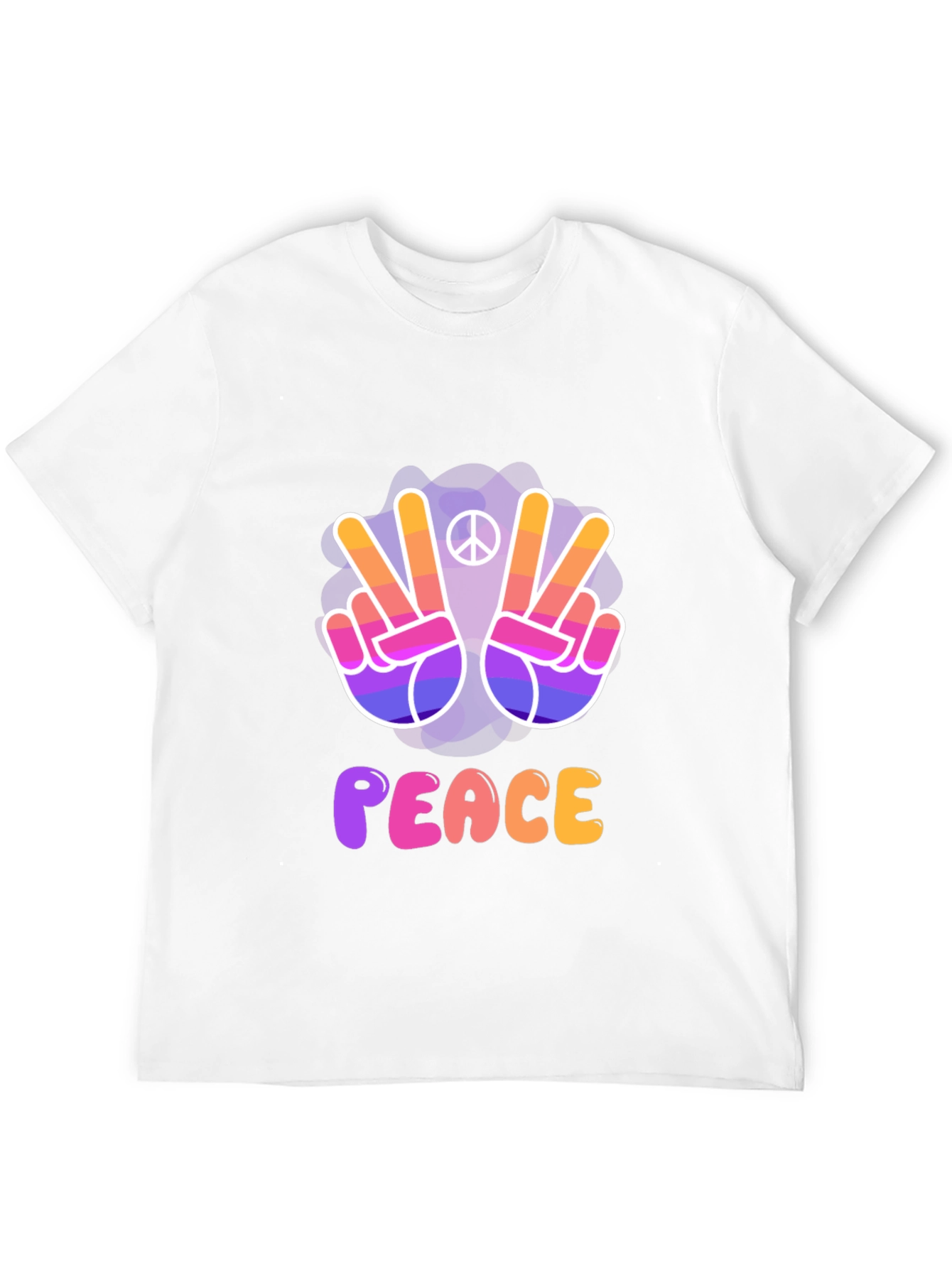 Peace Sign T-Shirt - Vibrant Retro Style