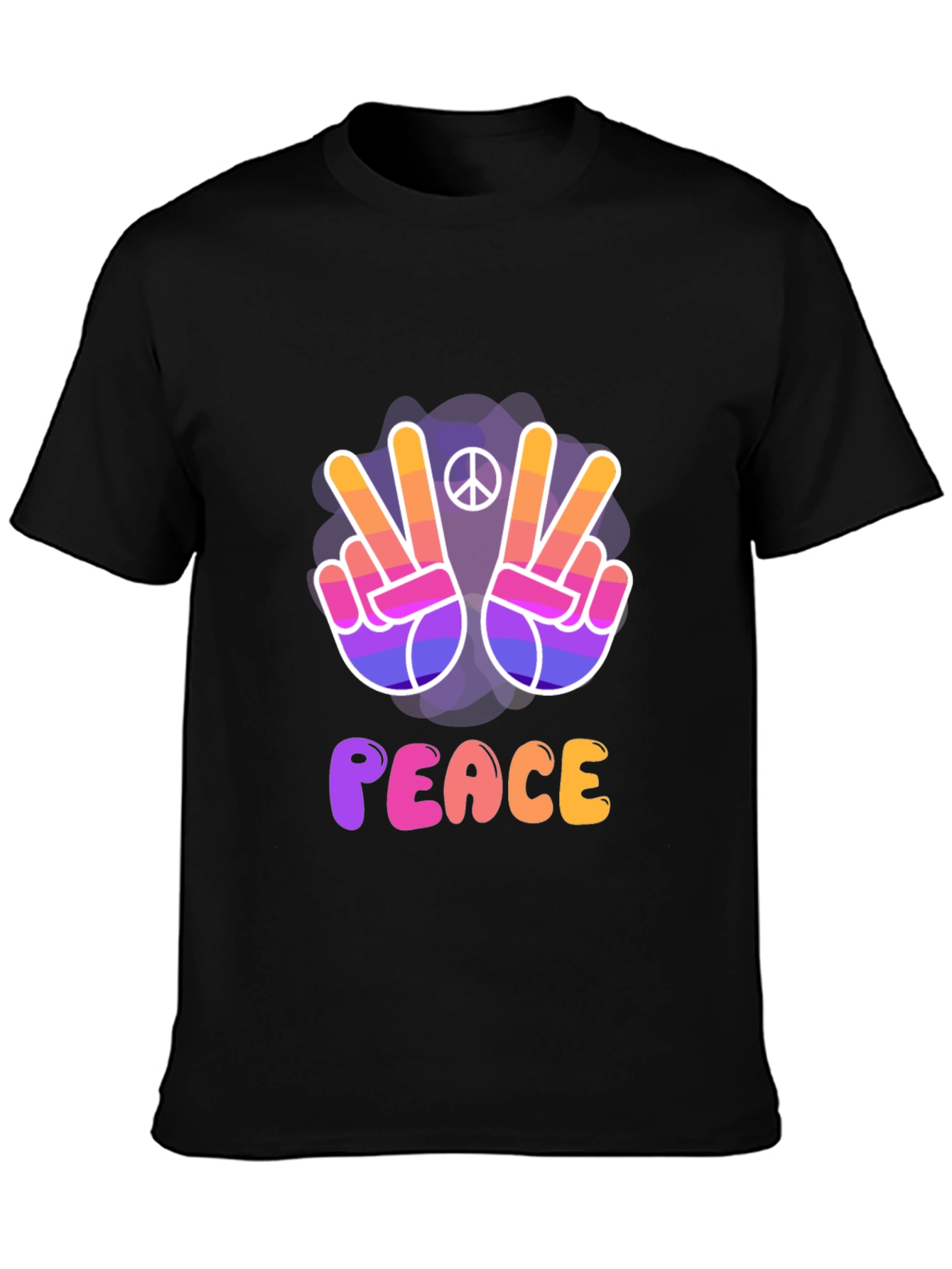 Peace Sign T-Shirt - Vibrant Retro Style