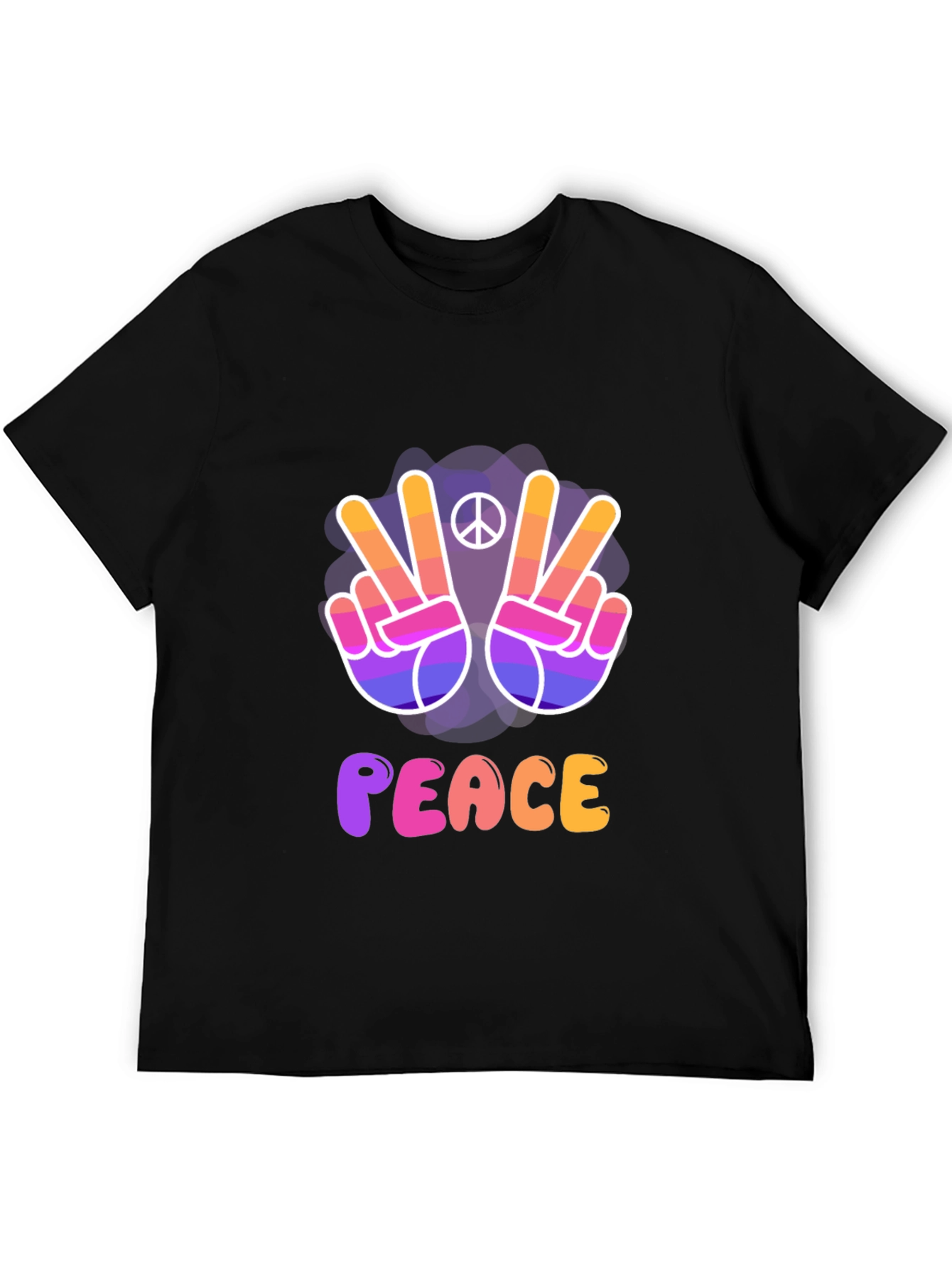Peace Sign T-Shirt - Vibrant Retro Style