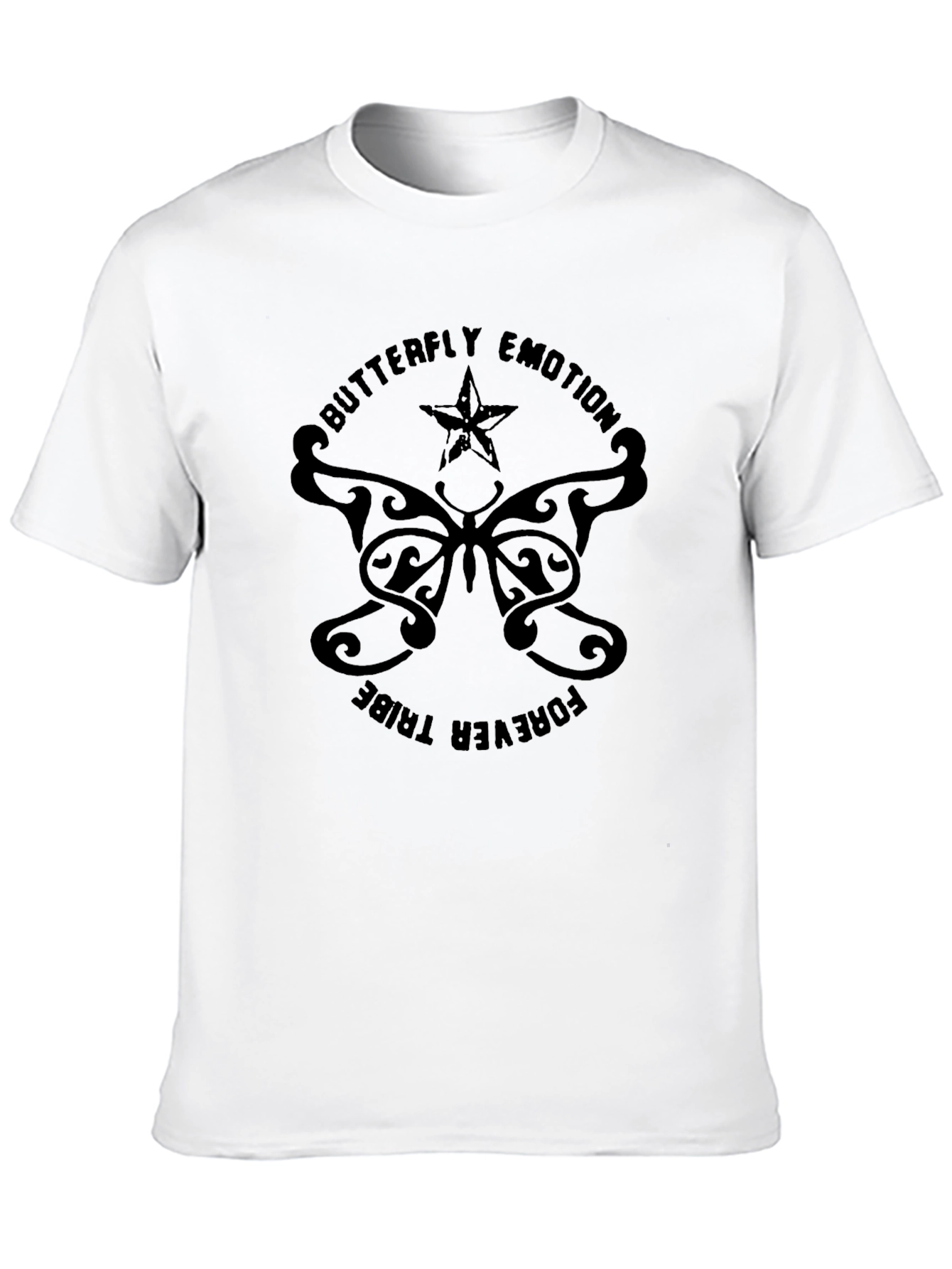 Butterfly Emotion Forever Tribe Black T-Shirt