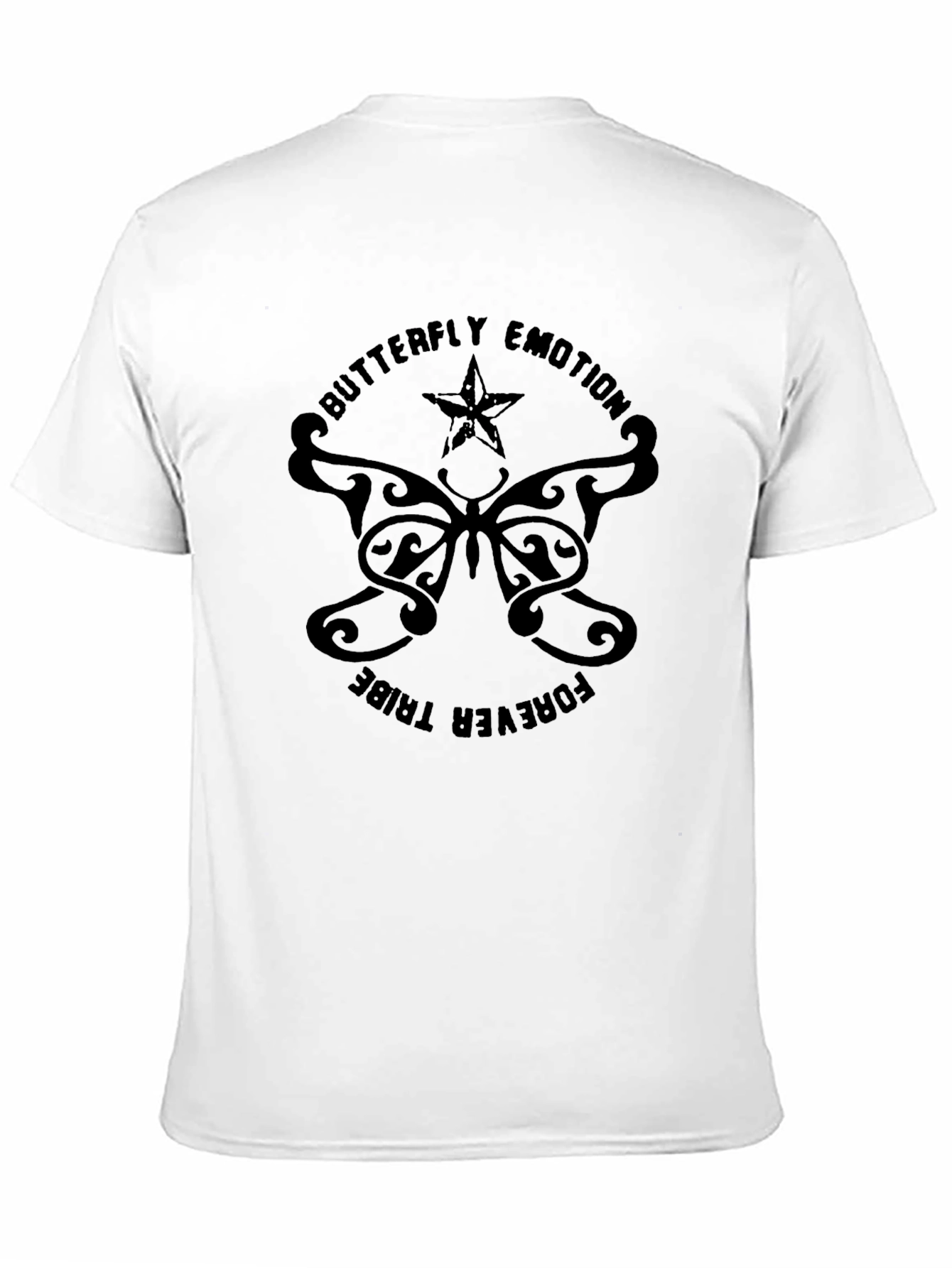Butterfly Emotion Forever Tribe Black T-Shirt