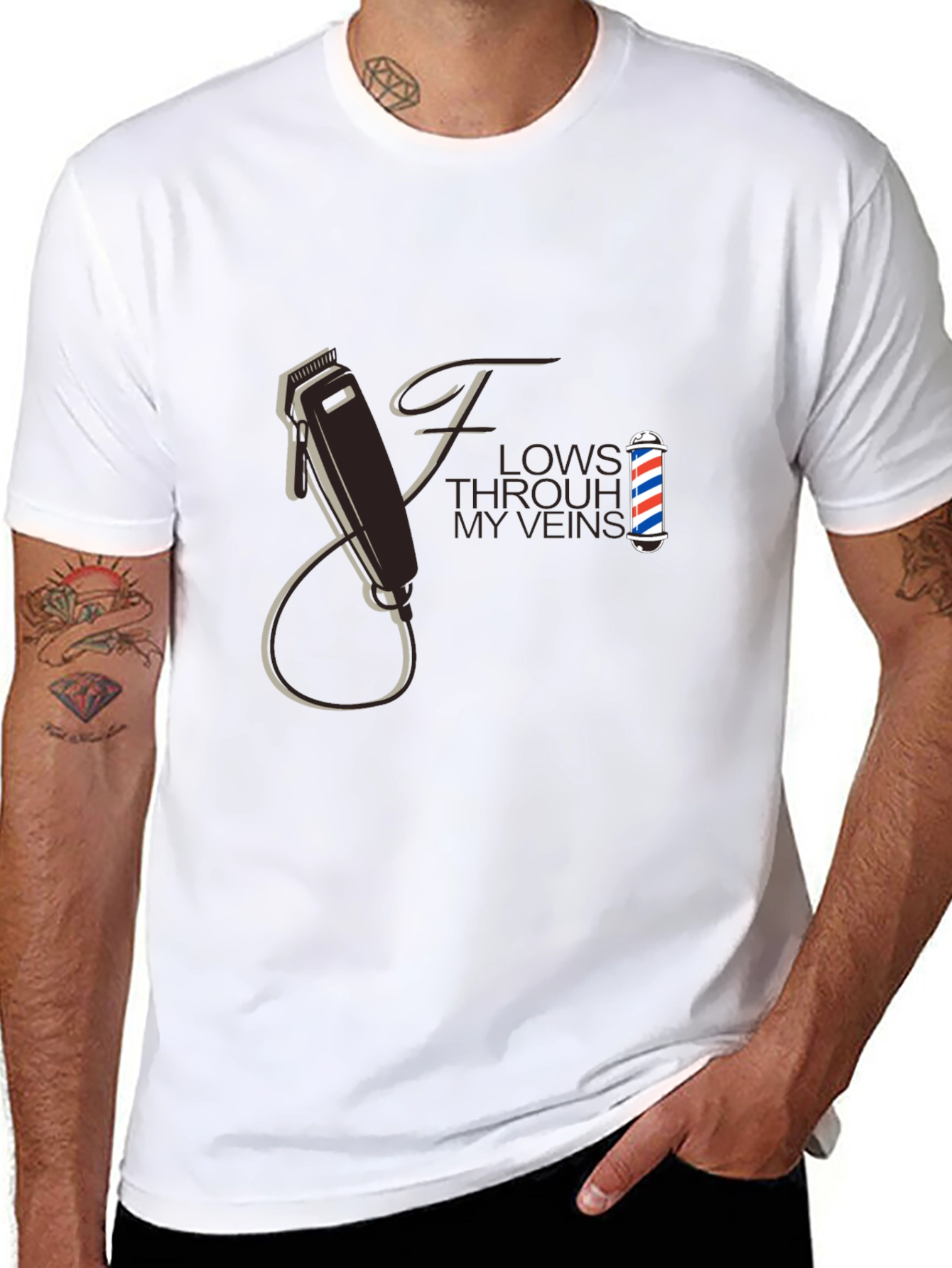 Barber Flow T-Shirt - Hair Clipper Design