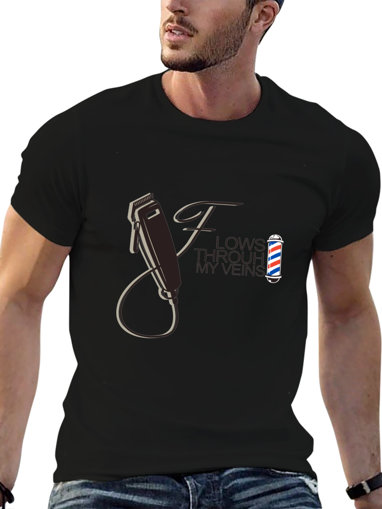 Barber Flow T-Shirt - Hair Clipper Design