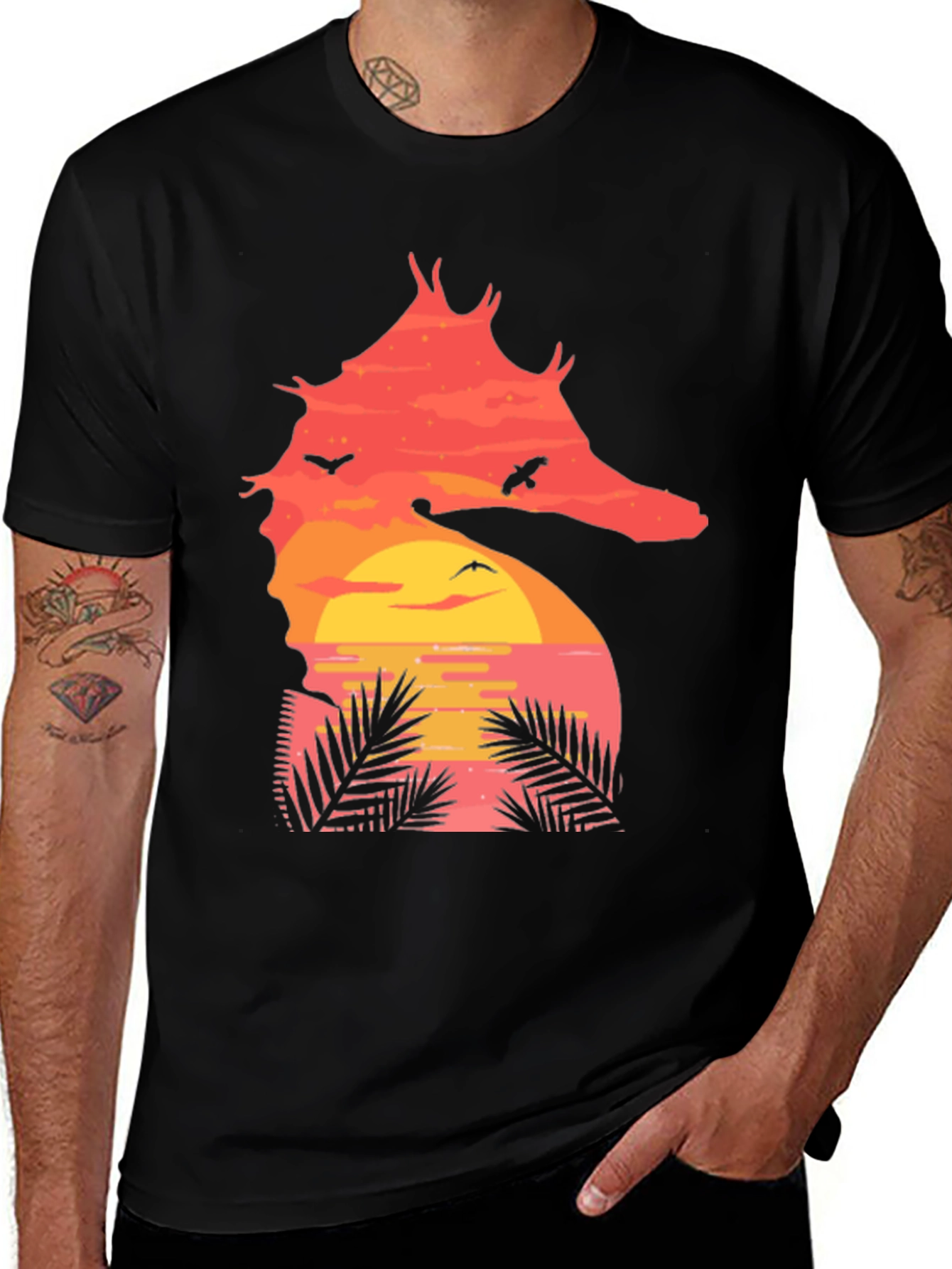 Sunset Seahorse T-Shirt