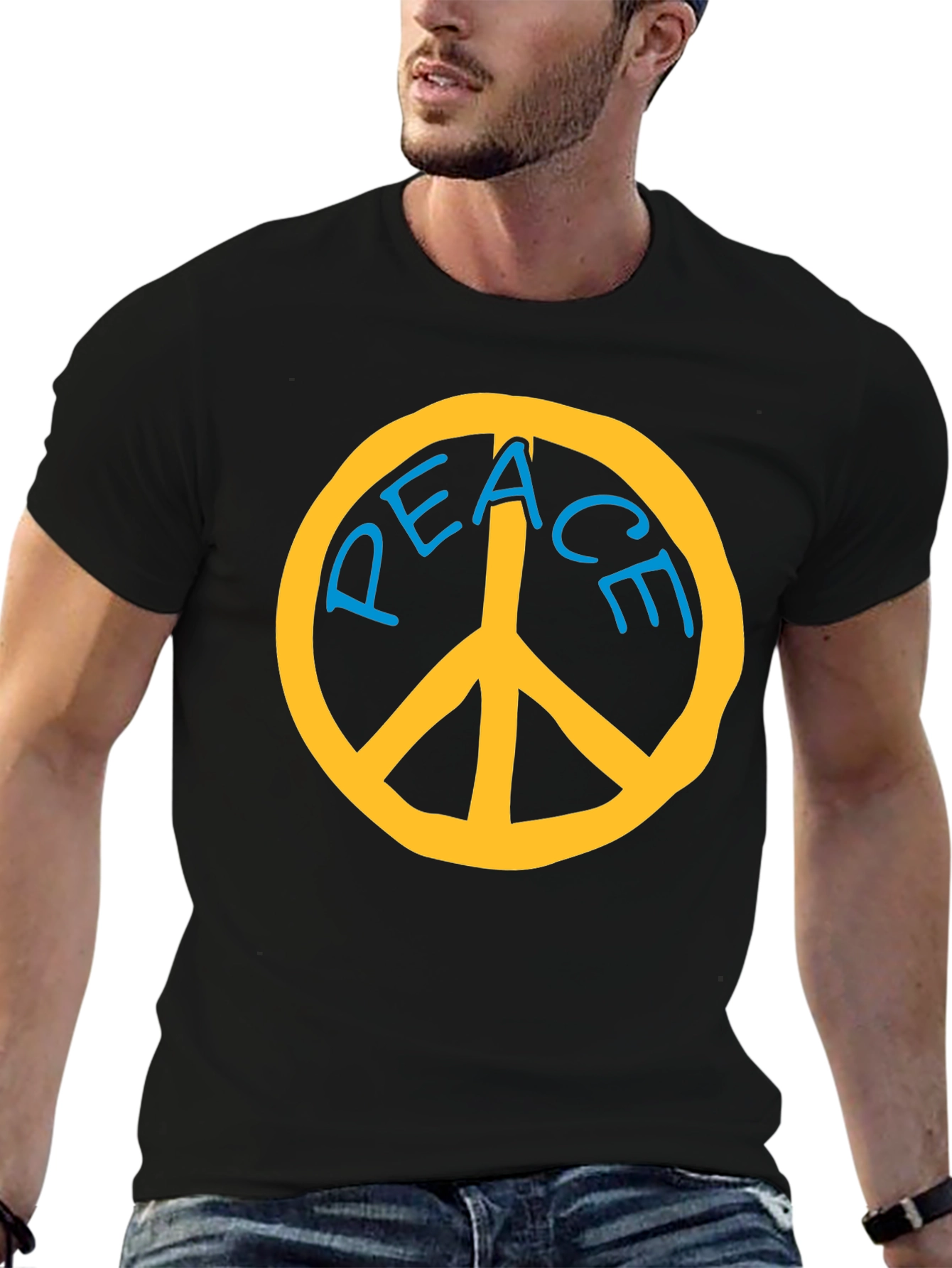 Peace Sign T-Shirt - Retro Style