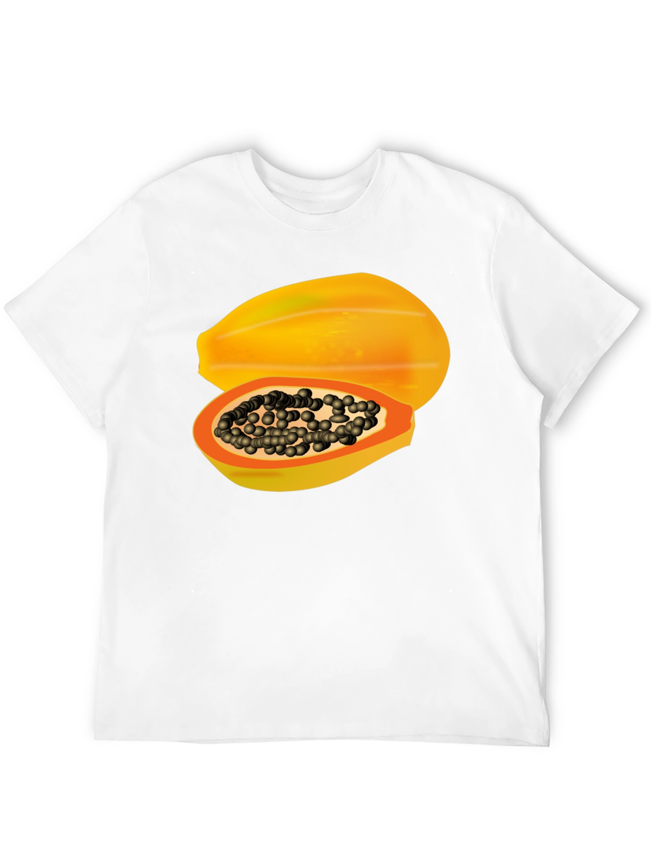 Papaya Graphic Tee - Tropical Fruit T-Shirt