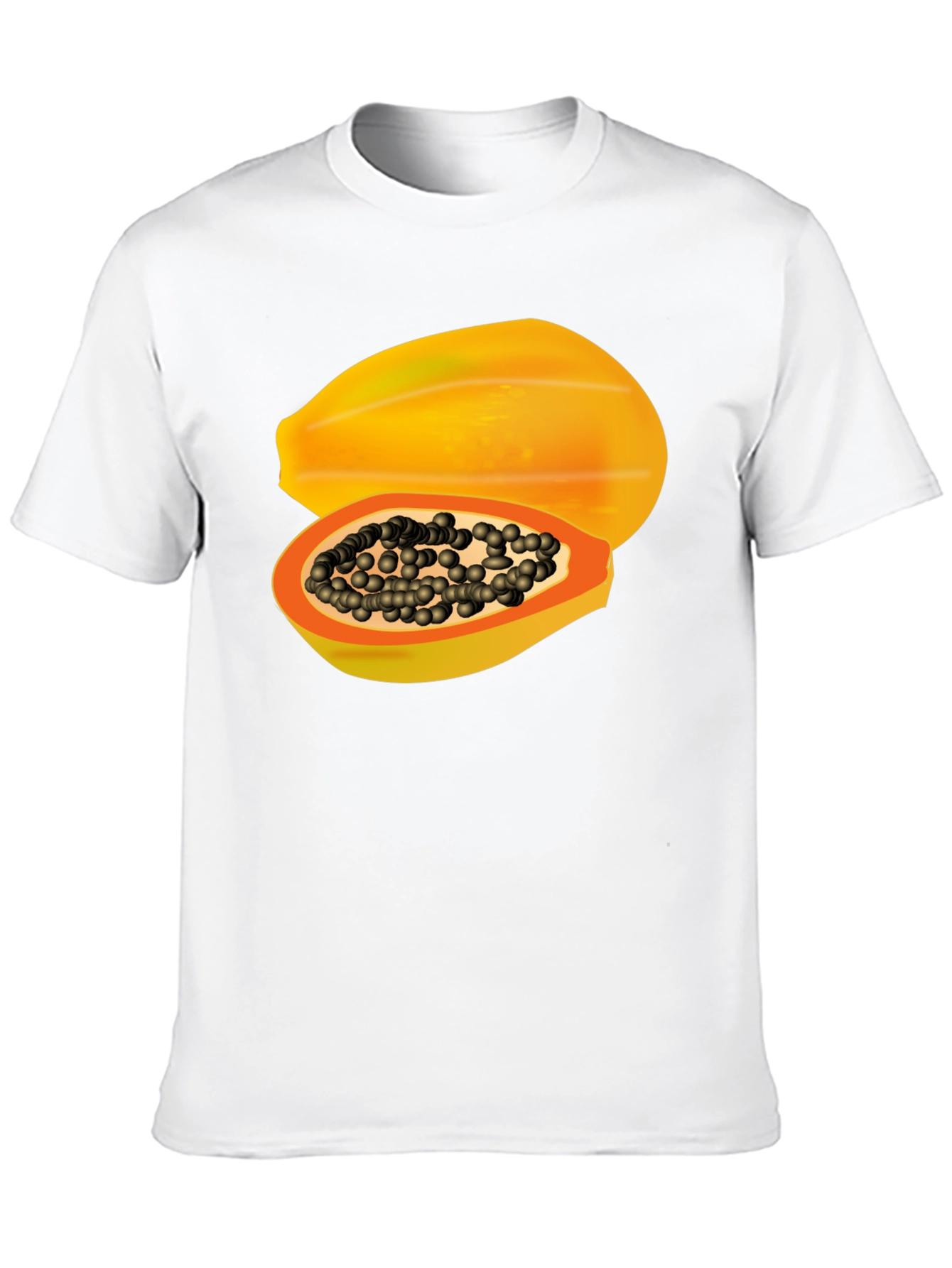 Papaya Graphic Tee - Tropical Fruit T-Shirt