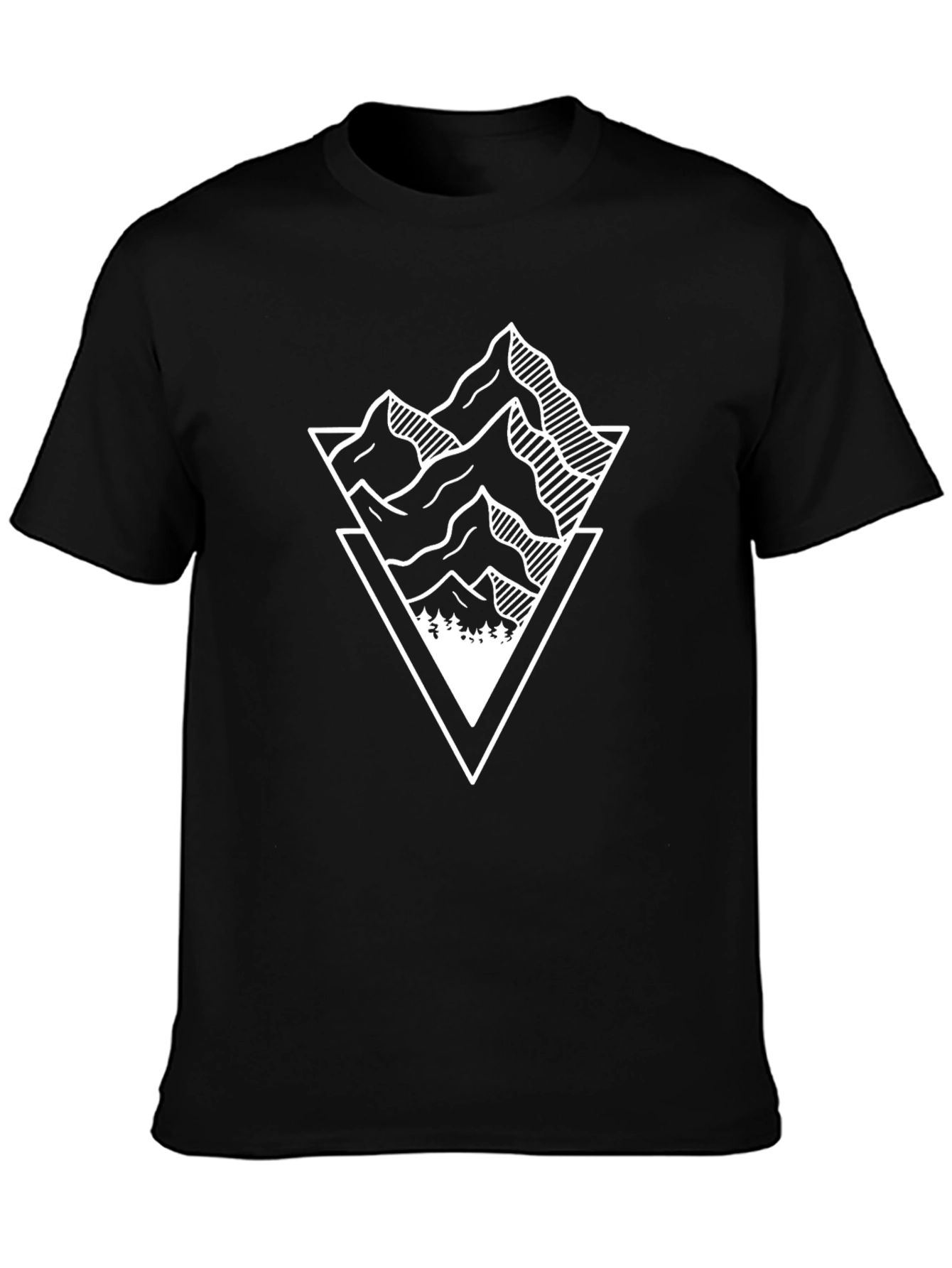 Mountain Peak Graphic Tee - Modern Nature Design